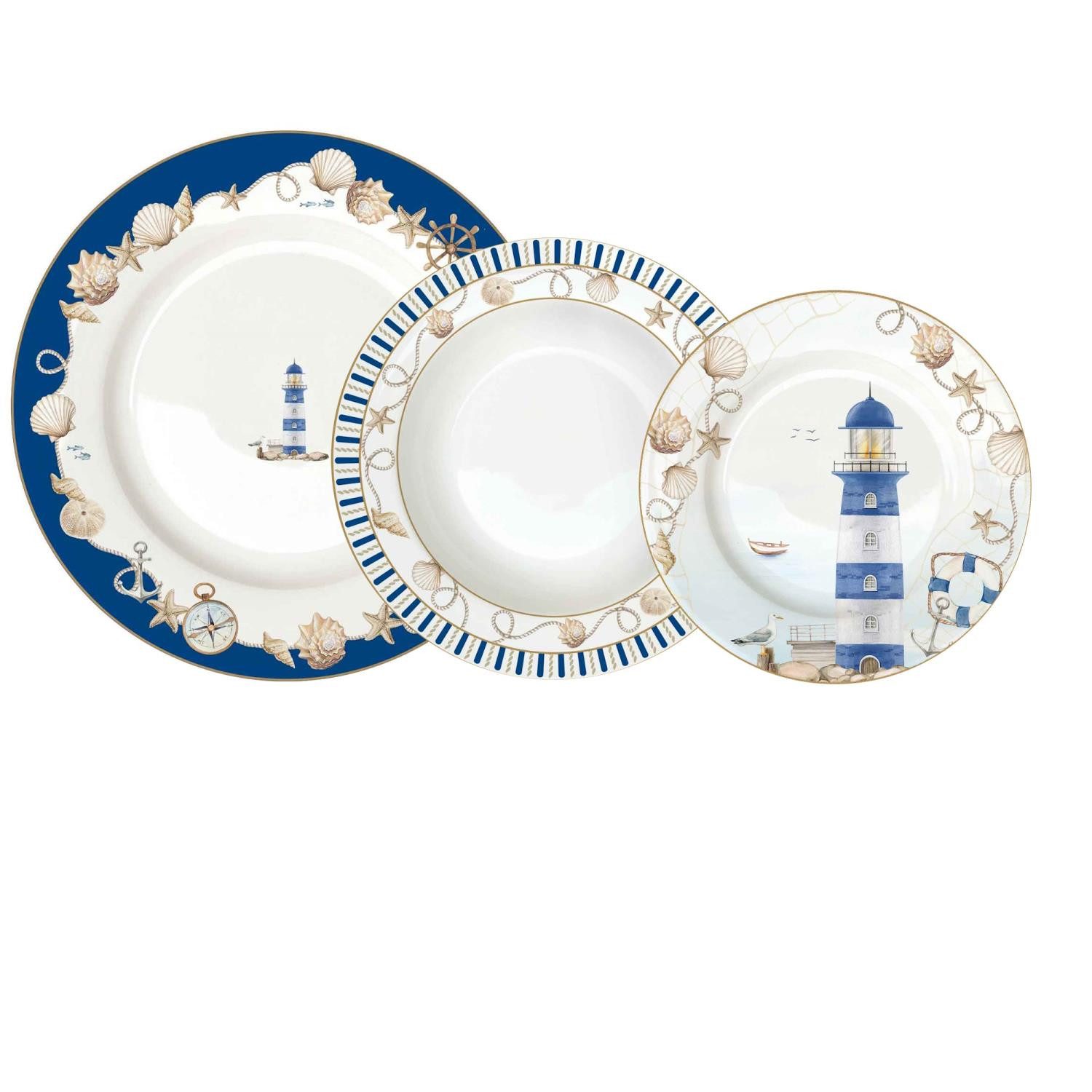 Tafelservice Blue Lighthouse
