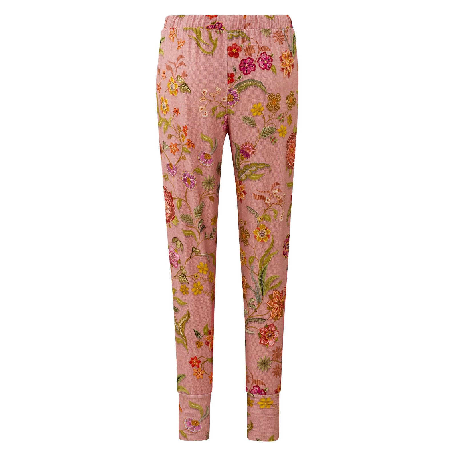 PiP Studio Relaxhose Bobien Long Trousers Flower mit seitlichen Einschubtaschen