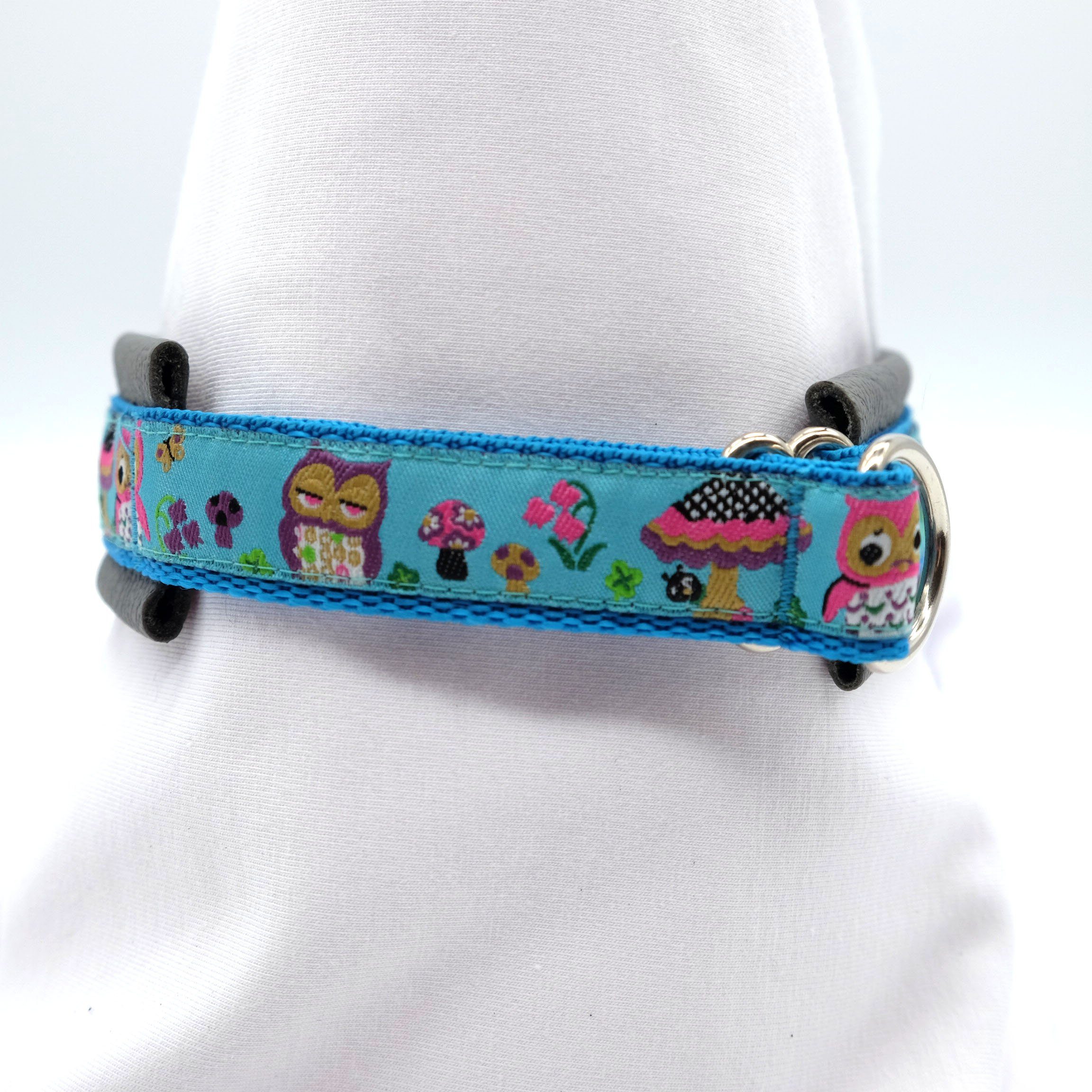 Doppelmoppel Hunde-Halsband Hundehalsband kleine Hunde, Zugstopp, Leder, HANDMADE IN GERMANY
