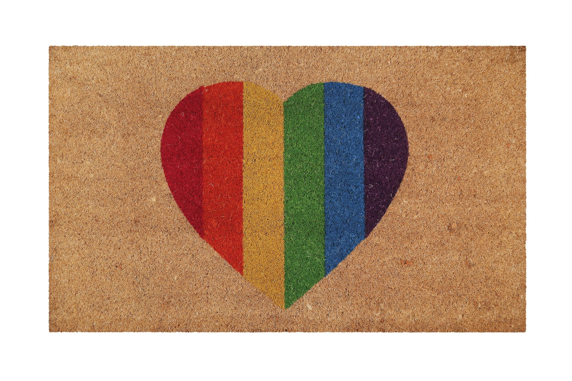 Wecon home Fußmatte Home Is Where Your Heart Is, rechteckig, Höhe: 18 mm, rutschfest, robust, innen, Außenbereiche überdacht, schwer