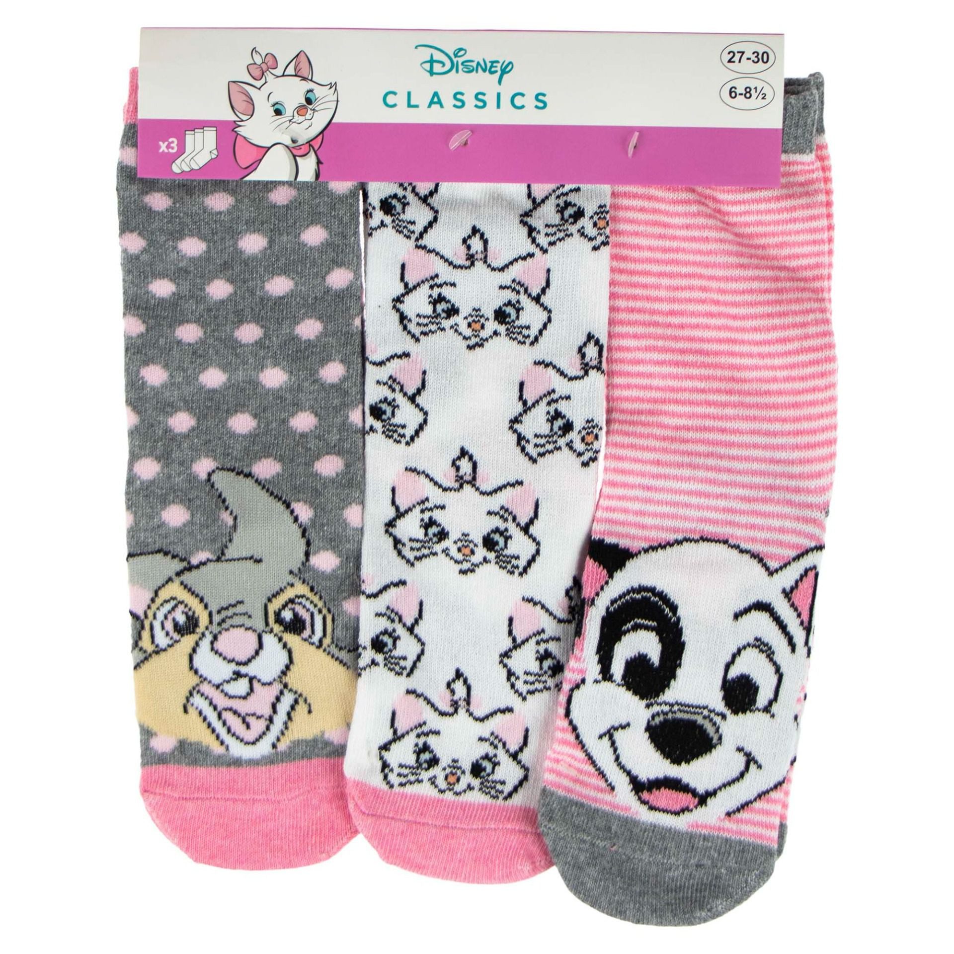 Disney Sneakersocken Disney Socken Set – 3er-Pack lustige Kinder Strümpfe & Söckchen