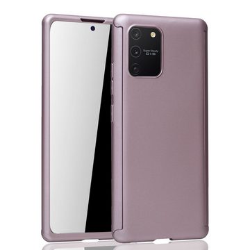 König Design Handyhülle Samsung Galaxy S10 Lite, Samsung Galaxy S10 Lite Handyhülle 360 Grad Schutz Full Cover Rosa