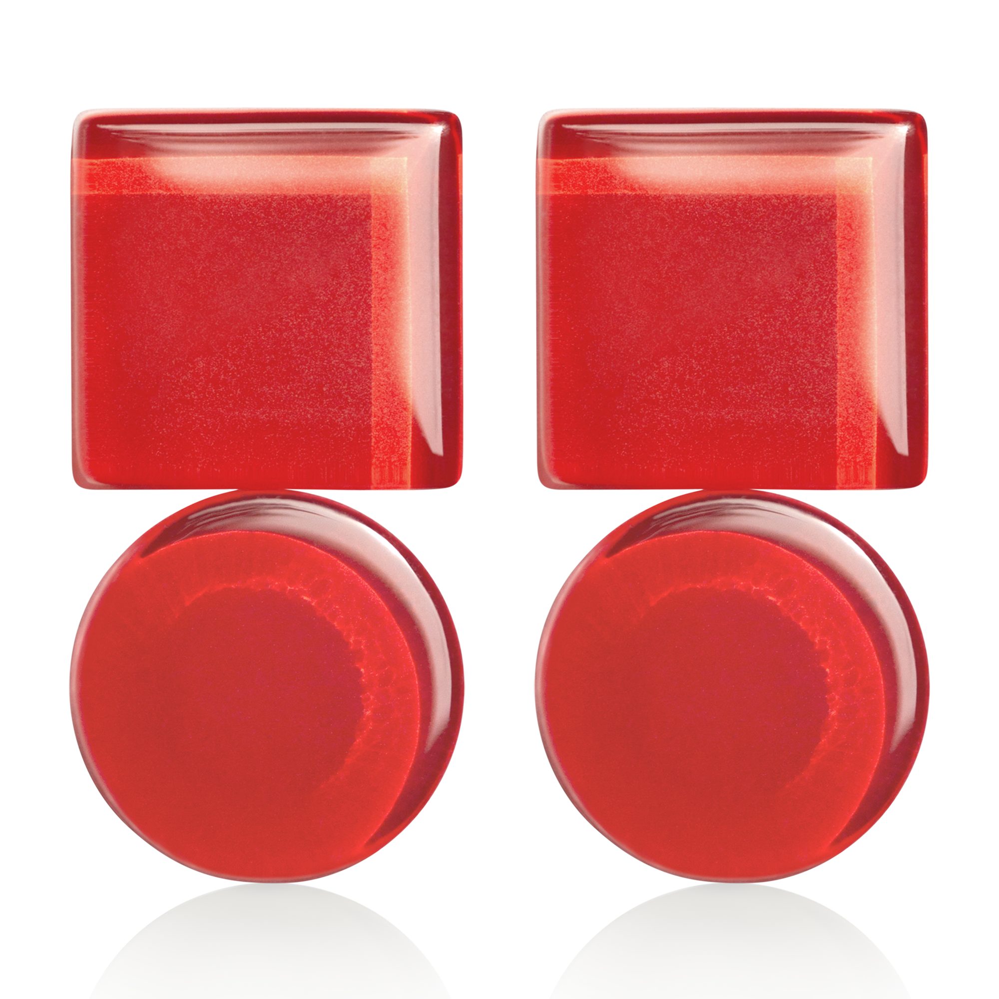 ALEXASCHA Paar Ohrstecker Geometrische Ohrringe aus Glas – farbenfroh & han günstig online kaufen