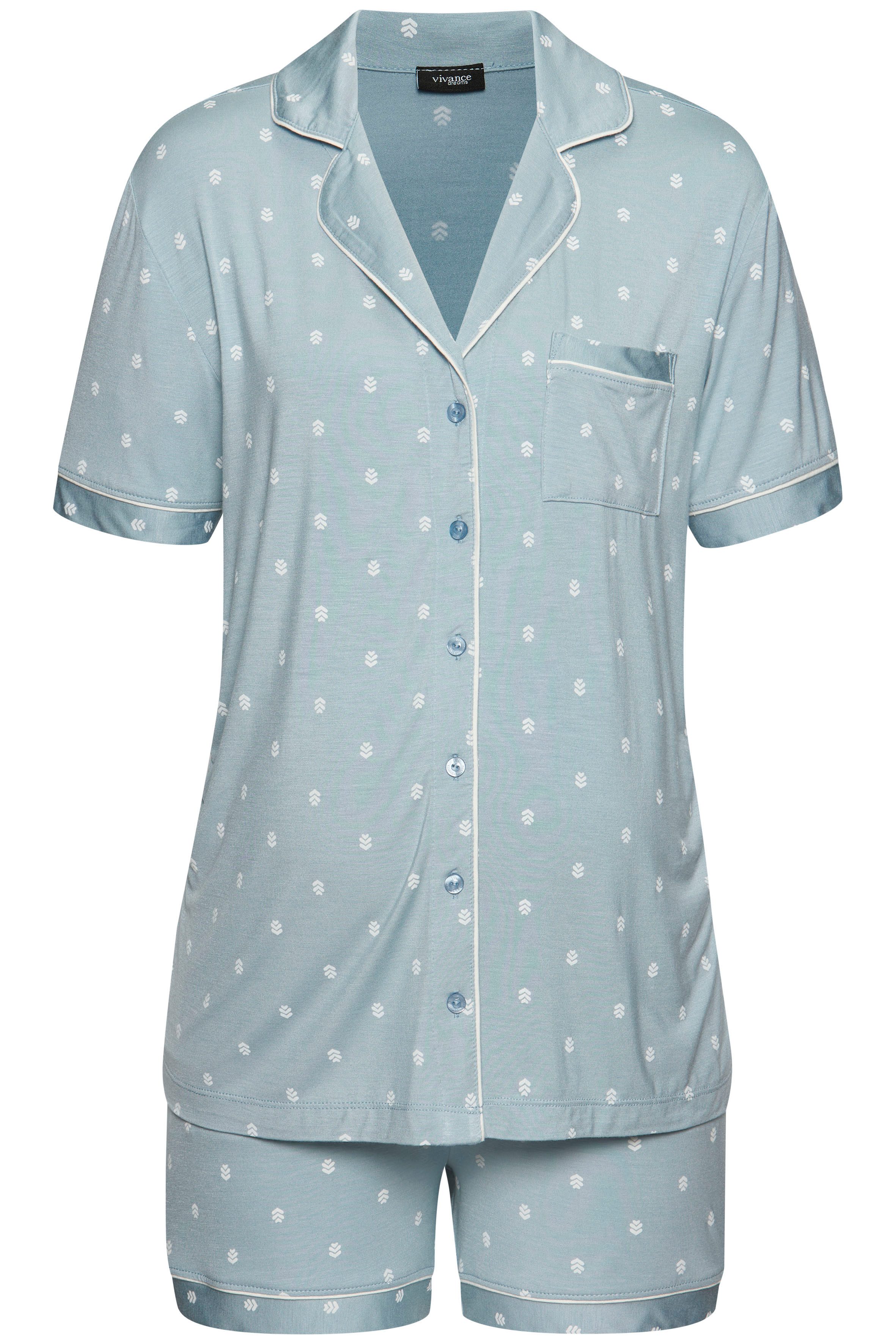 Vivance Dreams Umstandspyjama (2 tlg) Schöner Allover-Print günstig online kaufen