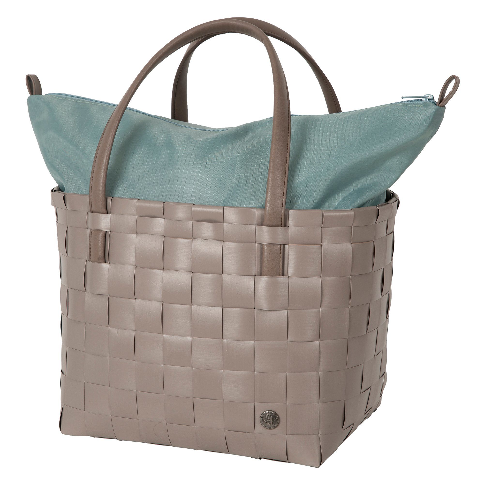 Handed By Einkaufsshopper HANDED BY Shopper Color Deluxe Shopper liver geflochten Schultertasche Damen