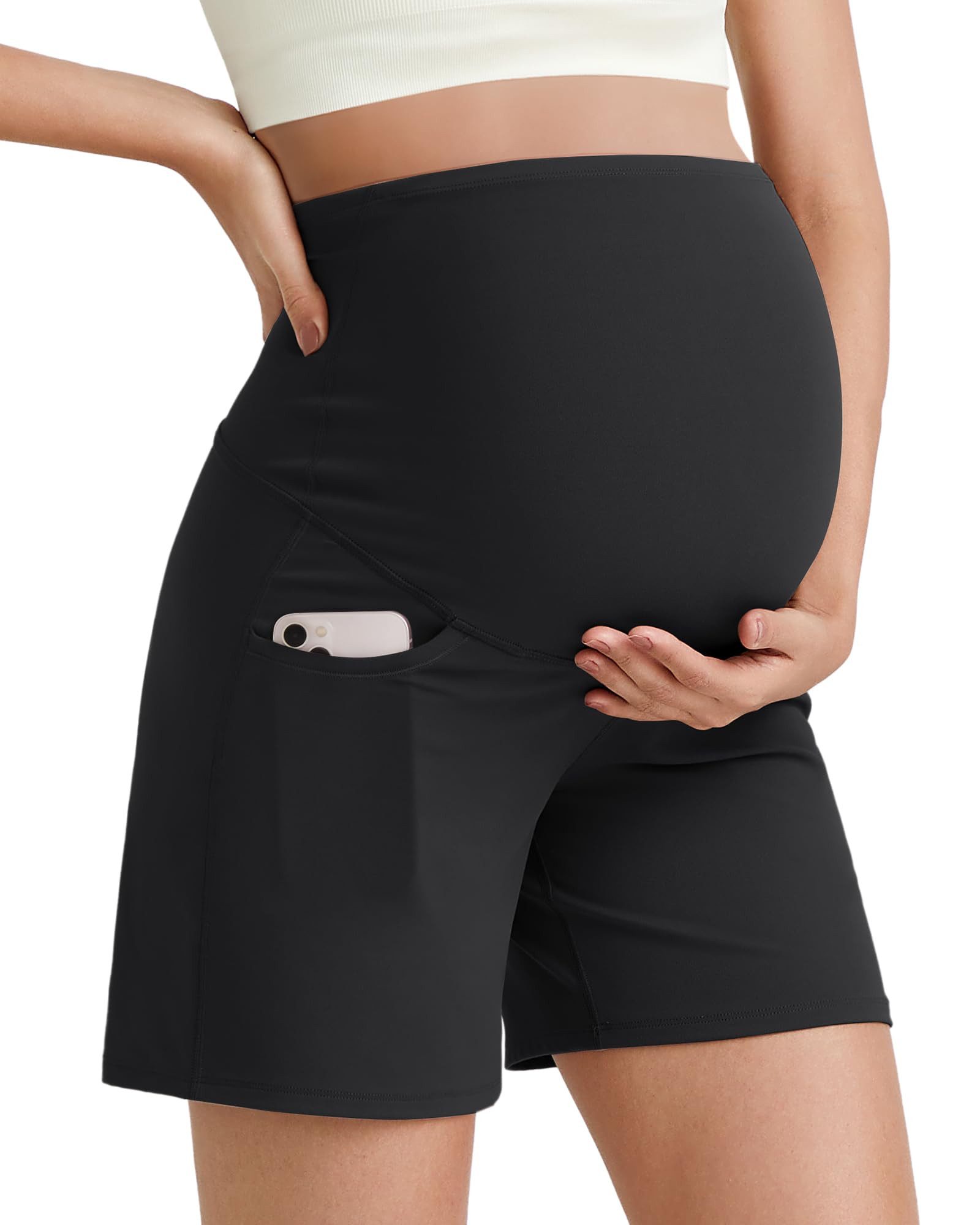 G4Free Umstandshose G4Free Damen Umstandsshorts über dem Bauch Jogginghosen günstig online kaufen