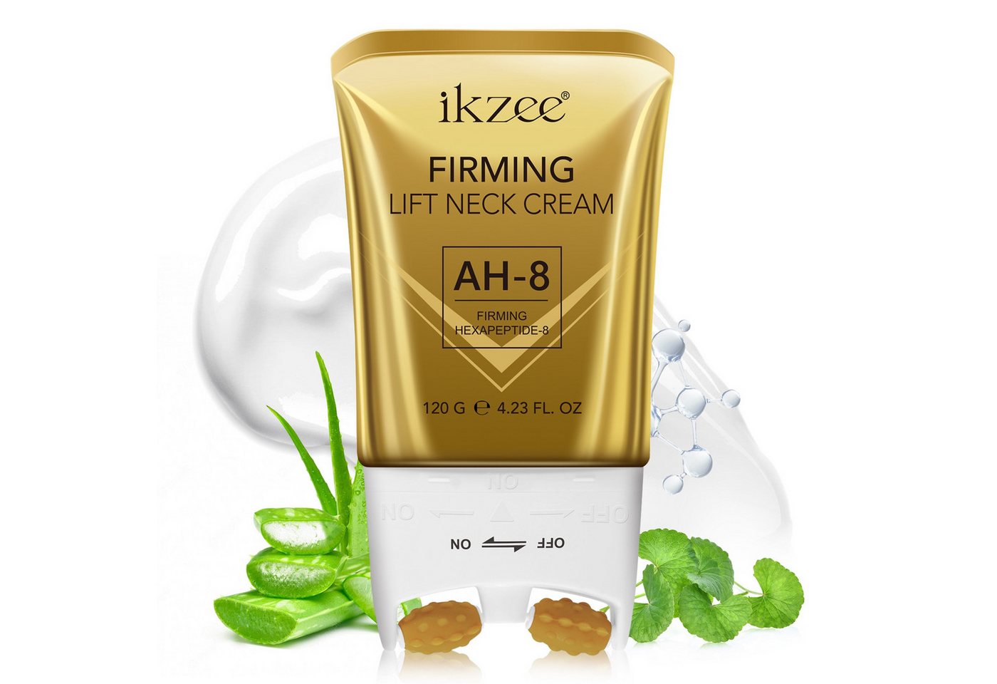 P-Beauty Cosmetic Accessories Tagescreme AH-8 Neck Lift Creme Roller Anti Aging Halscreme mit Hexapeptid-8, 1-tlg., Nackencreme, Tagescreme, Hautpflege, Massage