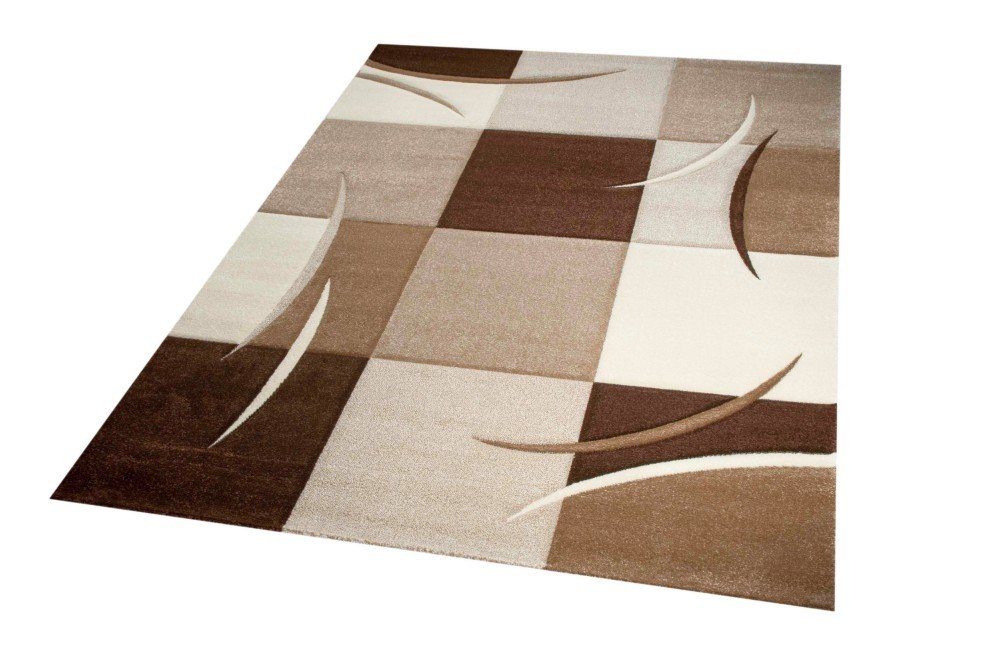 Carpetia Teppich Designer Teppich Wohnzimmerteppich braun beige creme mocca günstig online kaufen