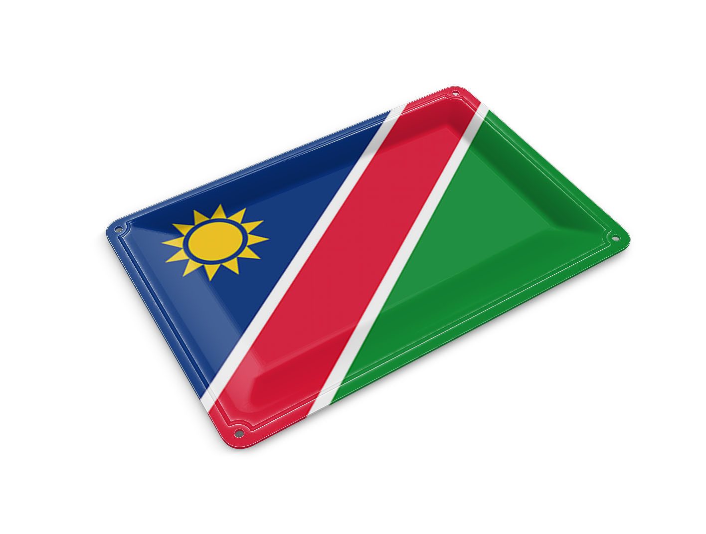 Femer GmbH Postkarte Flagge Namibias 14x10 cm Flag of Namibia, unfrankiert