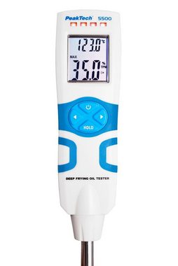 PeakTech Bratenthermometer PeakTech P 5500: Speiseöl-Tester ~ 0 bis 40% TPM und 30 bis 200°C, 1-tlg.