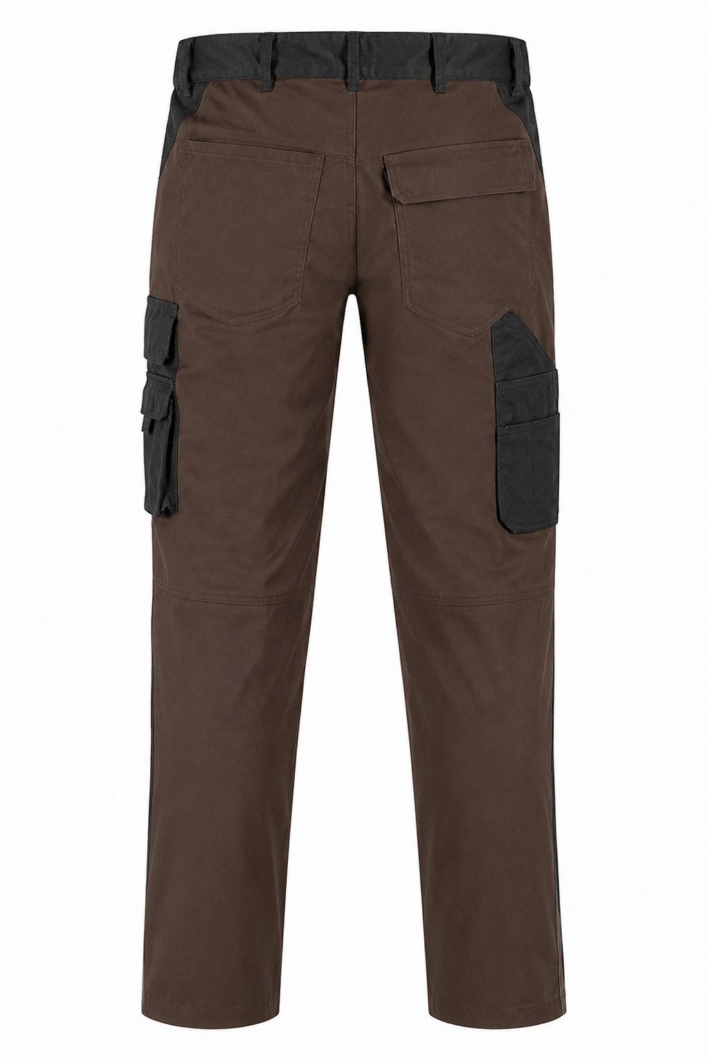 Engelbert Strauss Arbeitshose Strauss Bundhose e.s.active Arbeitshose Flexbelt braun/schwarz seitlich dehnbarer Flexbelt-Bund, Kniepadtaschen