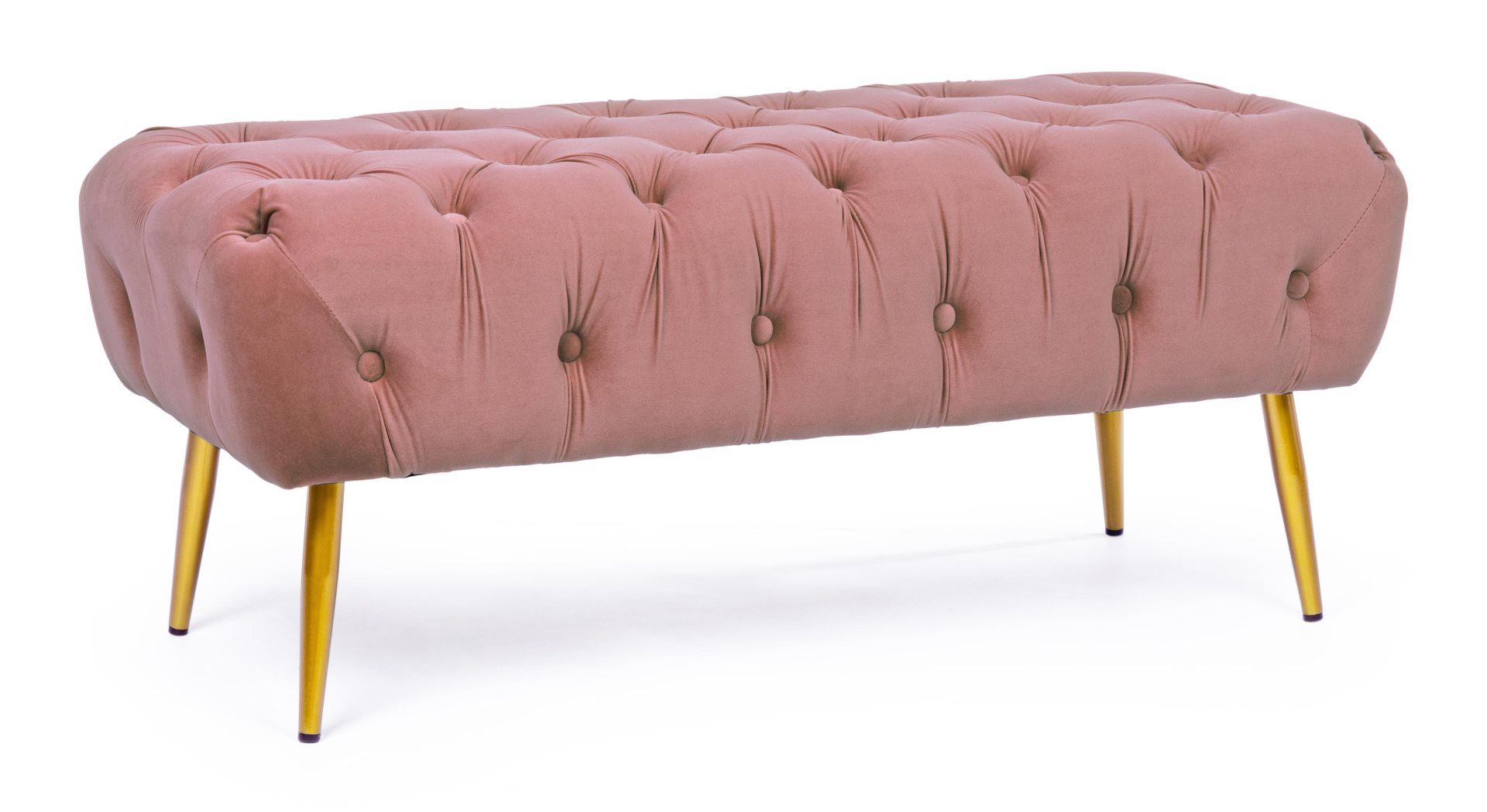 Feeling4Home Sitzbank Giacinta aus Samt, Rosa
