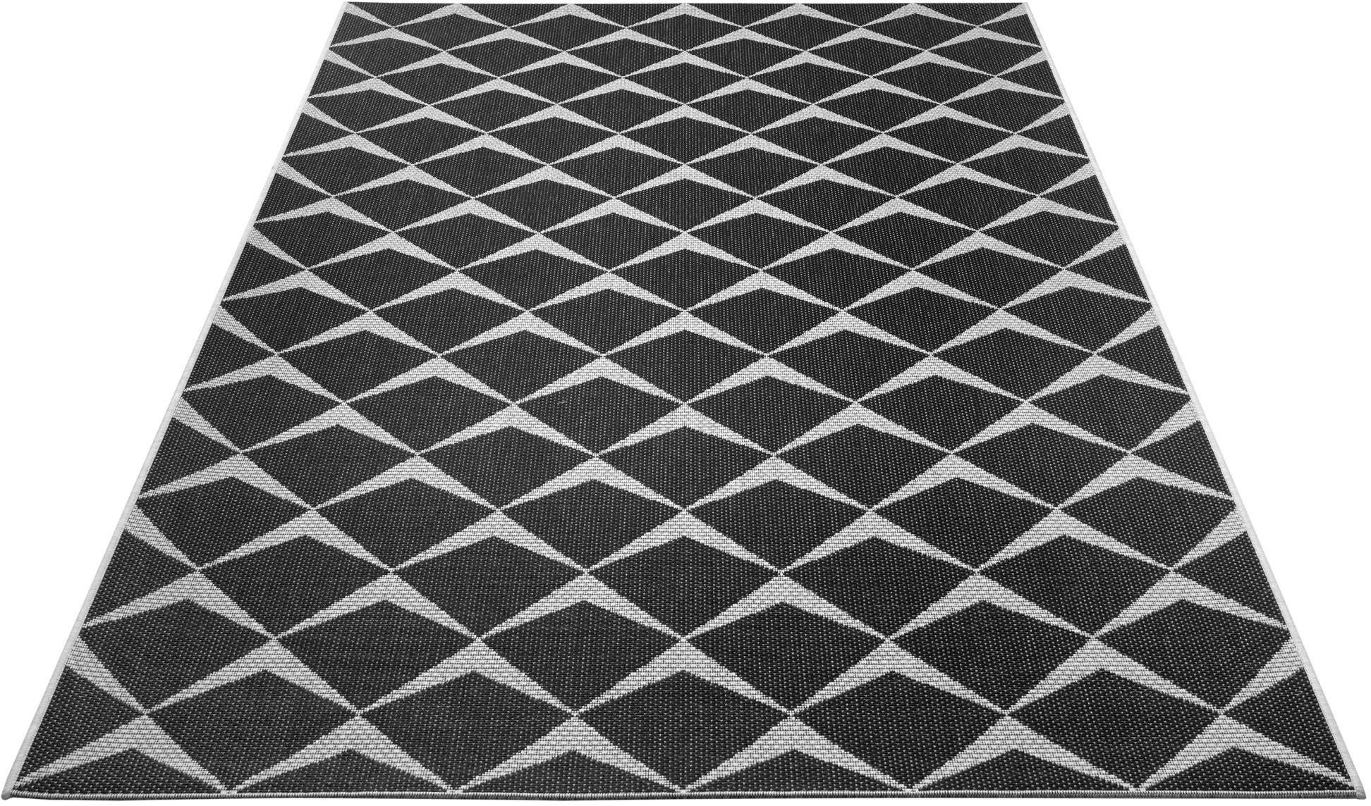 Teppich Escala, NORTHRUGS, rechteckig, Höhe: 4 mm, Flachgewebe Fischgrät  Design, gekettelt, Robust, Pflegeleicht