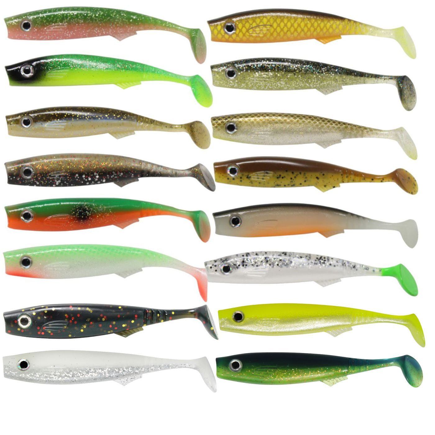 Seika Pro Kunstköder Seika Pro Gummifisch Fortuna Shad 10cm - 5 Gummiköder