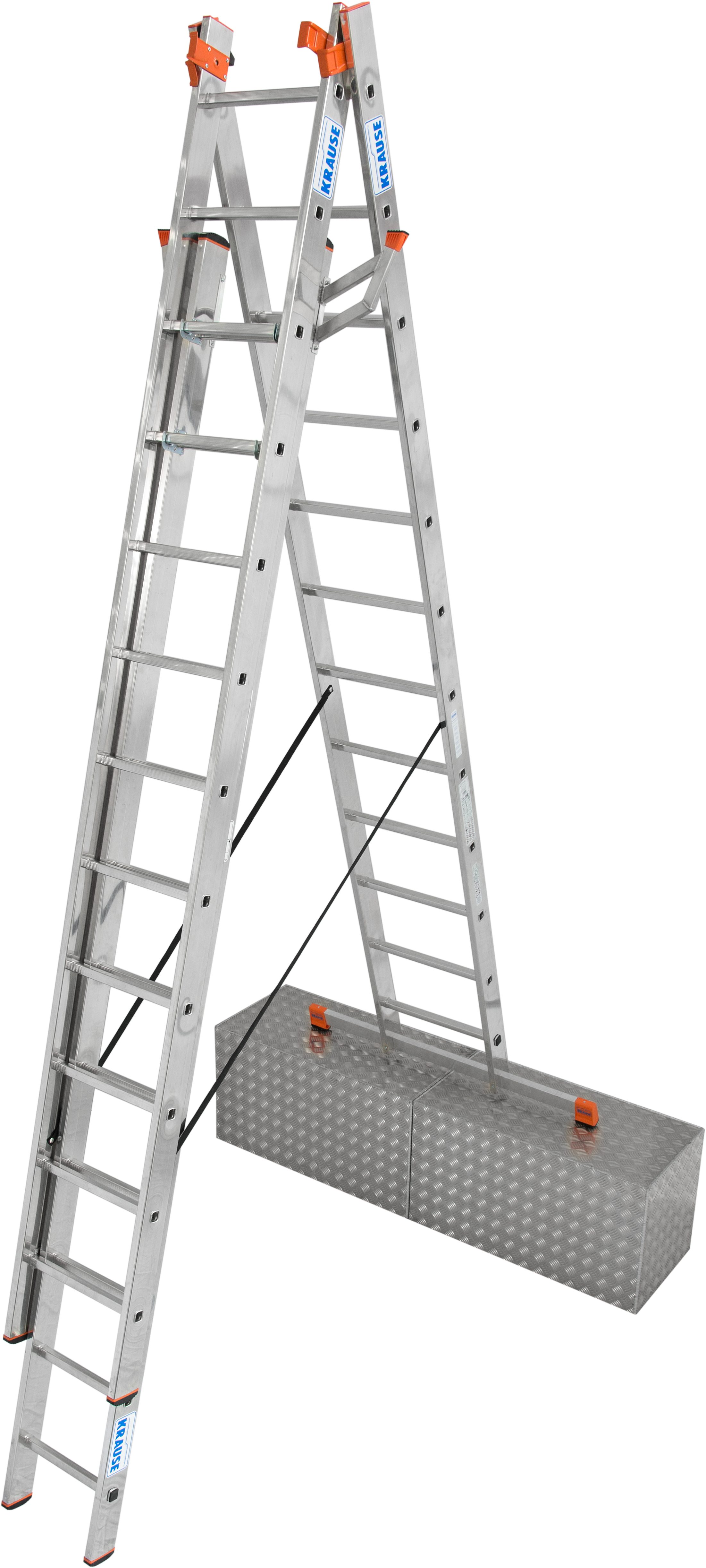 KRAUSE Vielzweckleiter Tribilo, Alu, 3x12 Sprossen, günstig online kaufen
