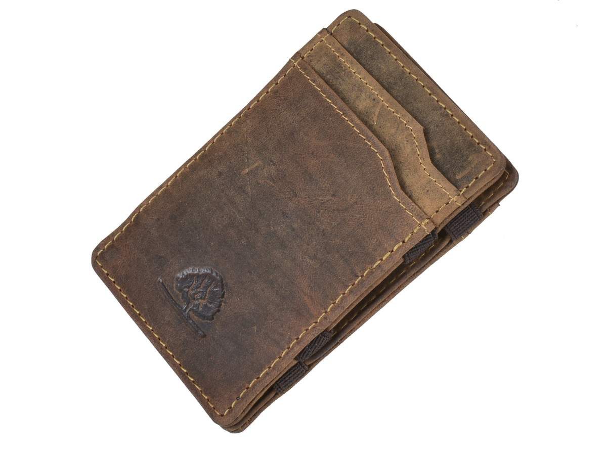 Greenburry Geldbörse Vintage, Kreditkartenfächer, Magic Wallet, Minibörse