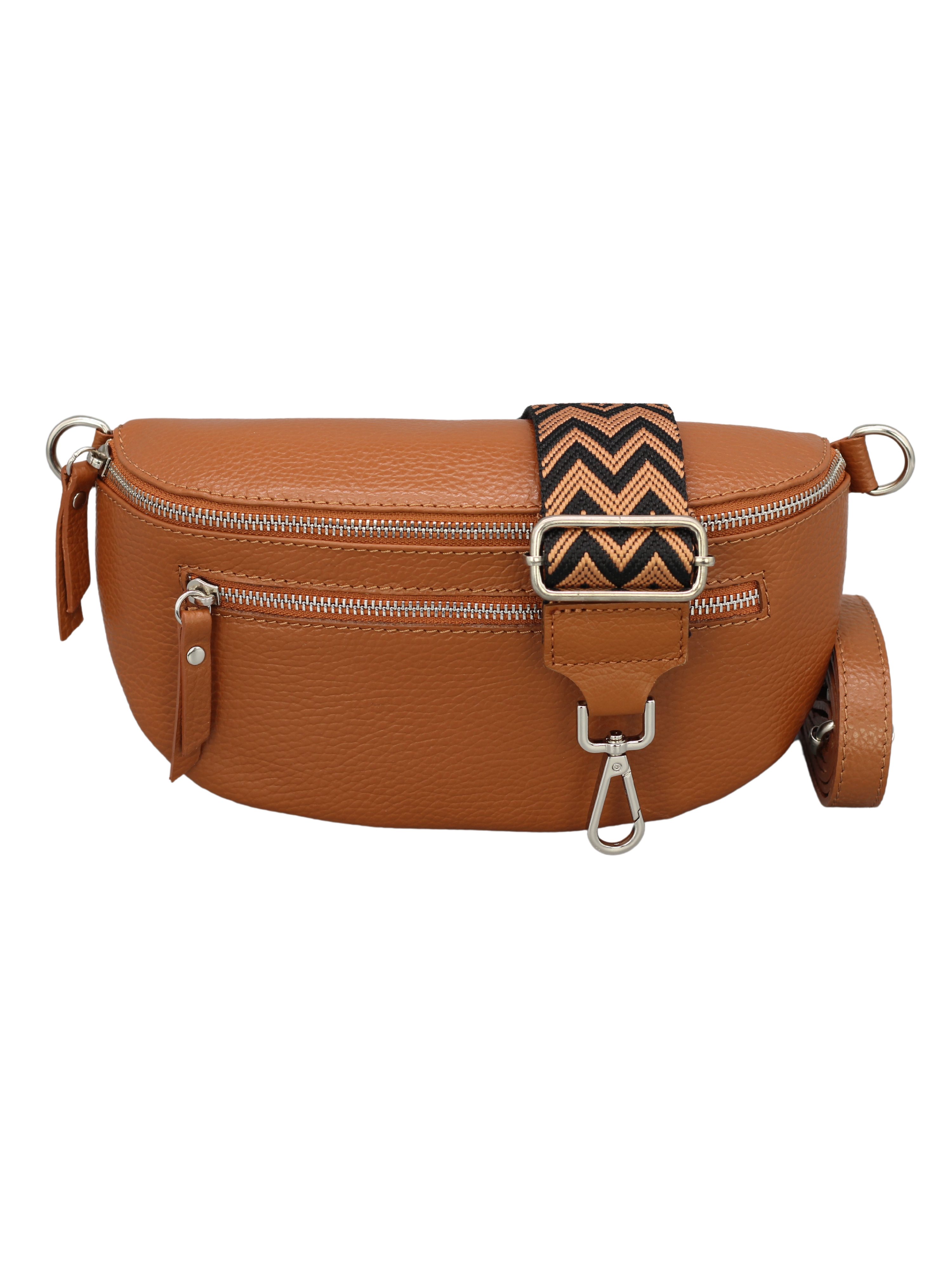 Schultertasche ALICE Umhängetasche für Damen, Schultertasche aus Echtleder