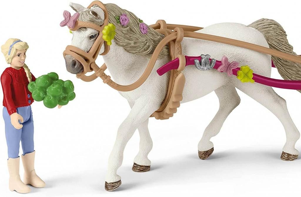 Schleich® Lernspielzeug 42467 Spielfigur Horse Club Kutsche für Pferdeshow (33-St), mit umfangreichem Zubehör