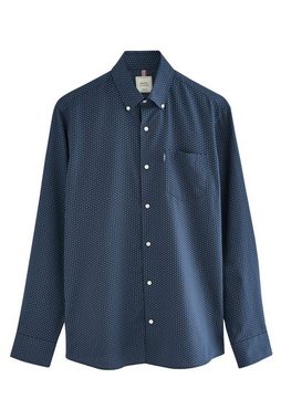 Next Langarmhemd Bügelleichtes Slim Fit Button-down-Oxfordhemd (1-tlg)