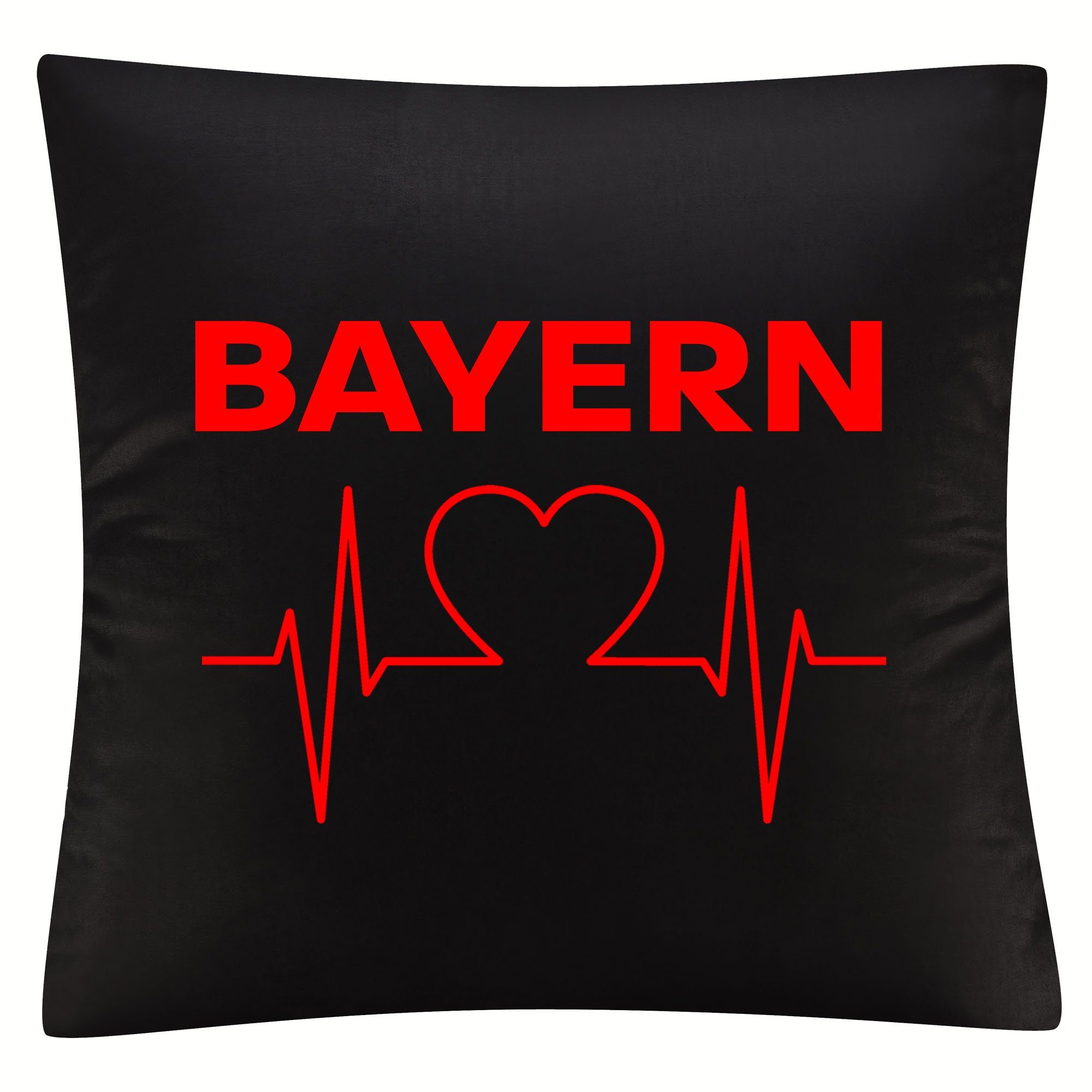 multifanshop Kissenbezug Bayern - Herzschlag - Kissen