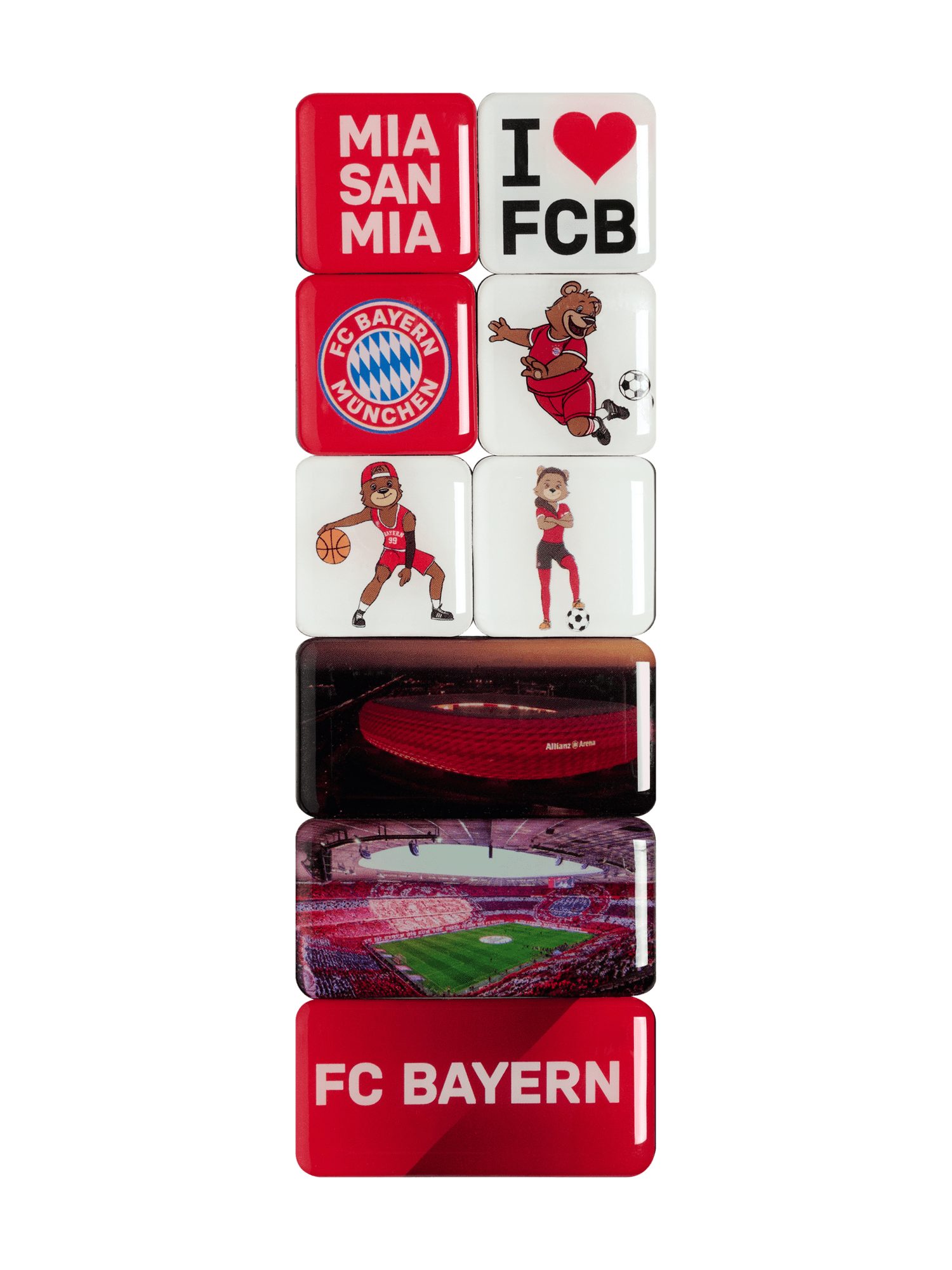 FC Bayern München Magnet FC Bayern München Magnet 9er-Set Kinder I Fußball