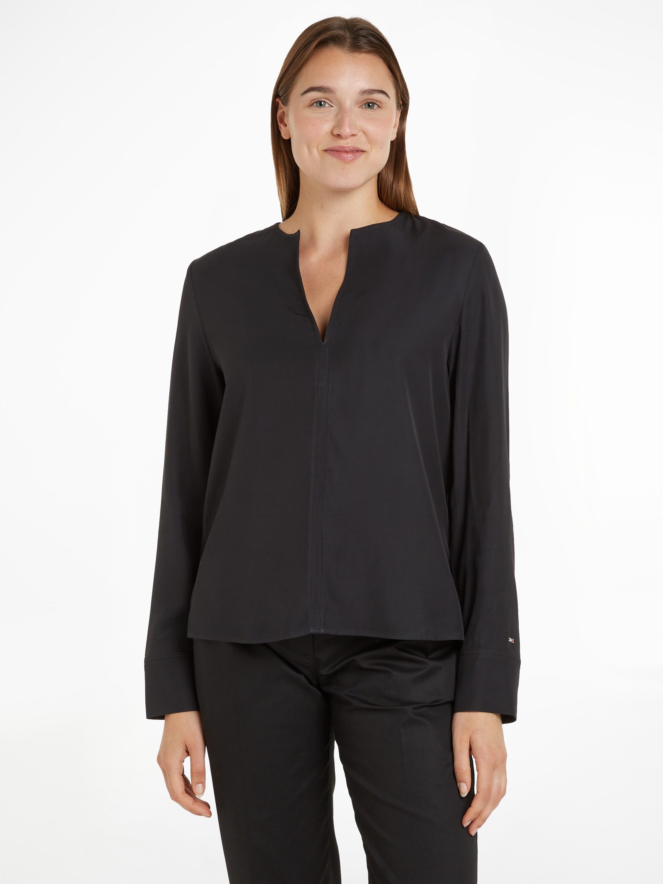 Tommy Hilfiger Klassische Bluse VISCOSE REGULAR günstig online kaufen