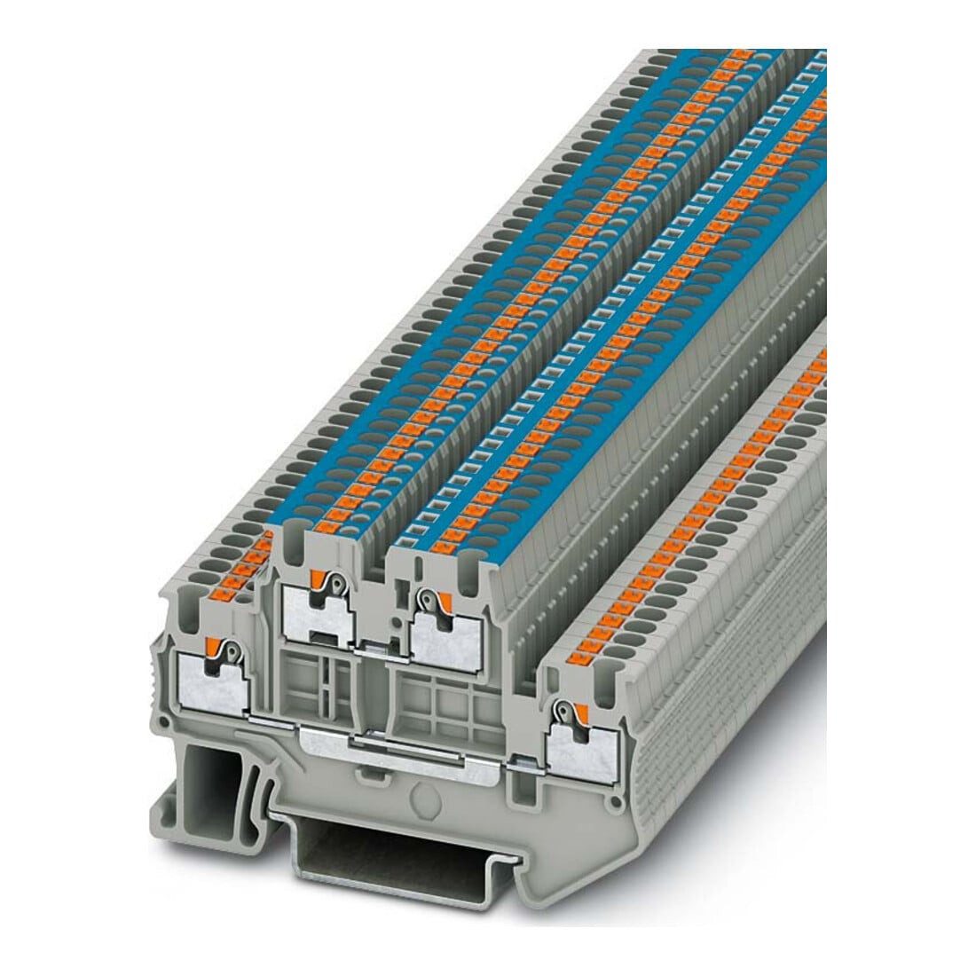Phoenix Contact Montageklemme Phoenix Contact Doppelstock-Klemme 0, 14-1, 5qmm, grau PTTB 1, 5/S-L/N