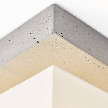 Brilliant Deckenleuchte Monty, Lampe Monty Deckenleuchte 4flg beton/weiß 4x A60, E27, 40W, geeignet