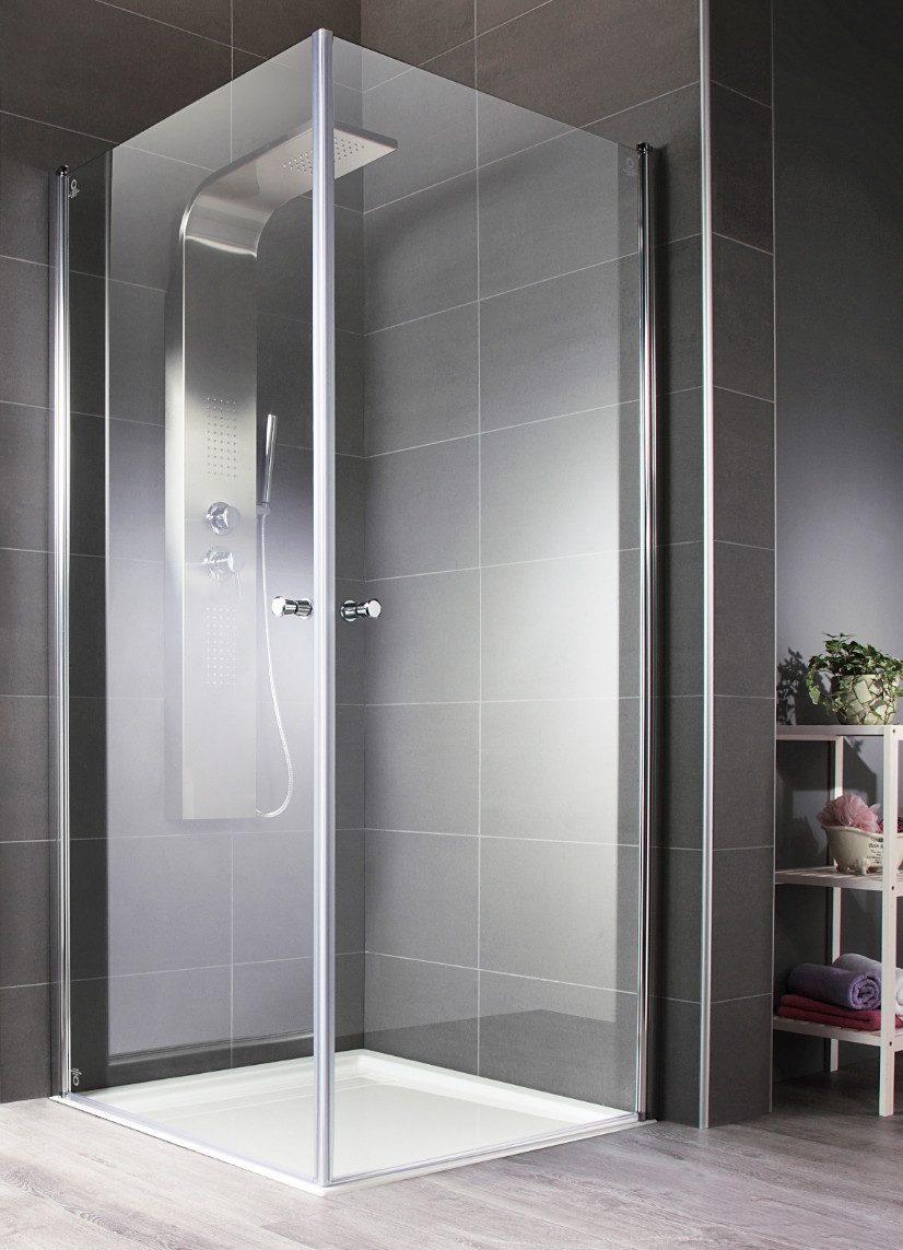 welltime Eckdusche Florenz 2.2, BxT: 90x90 cm, Sicherheitsglas, Hebe-Senk-M günstig online kaufen