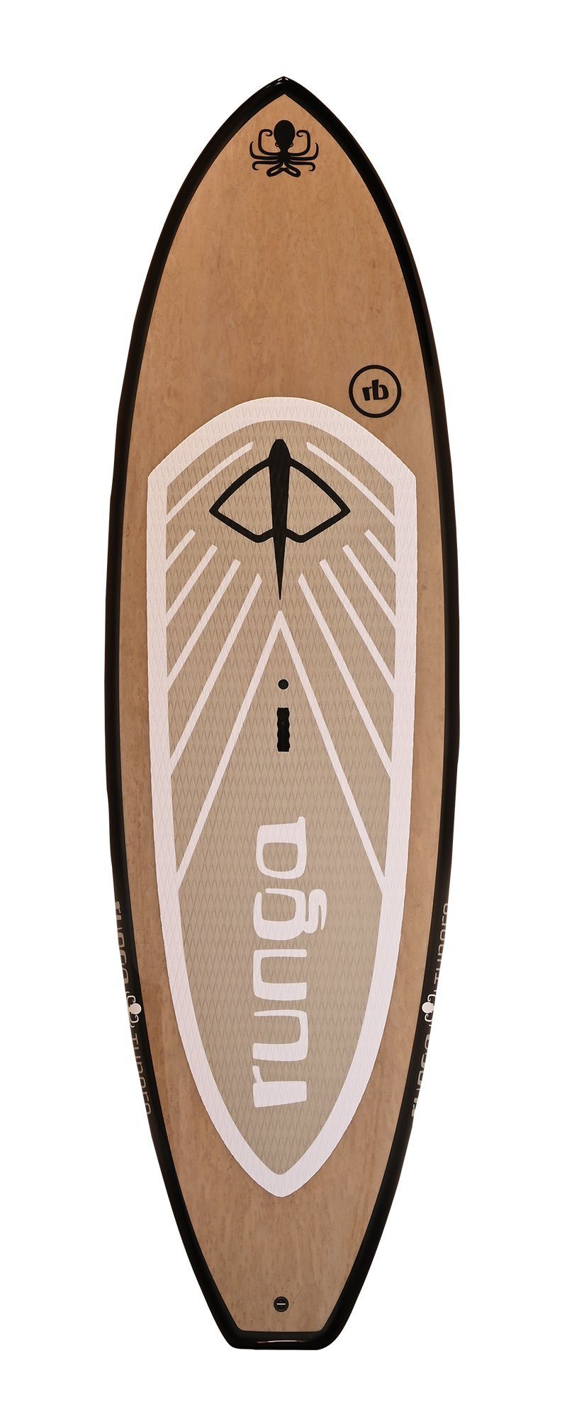 Allround, Coiled Paddling inkl. SUP-Board Up Stand & (9.5, Runga Lash GREY 3-tlg. Finnen-Set) Board SUP, Hard Runga-Boards TUPORO