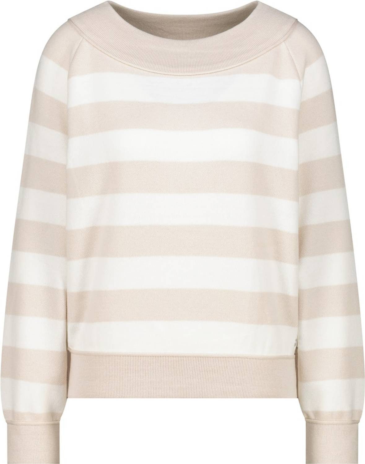 Monari Rundhalspullover 410289 Stilvoller Streifen-Look für zeitlose Eleganz