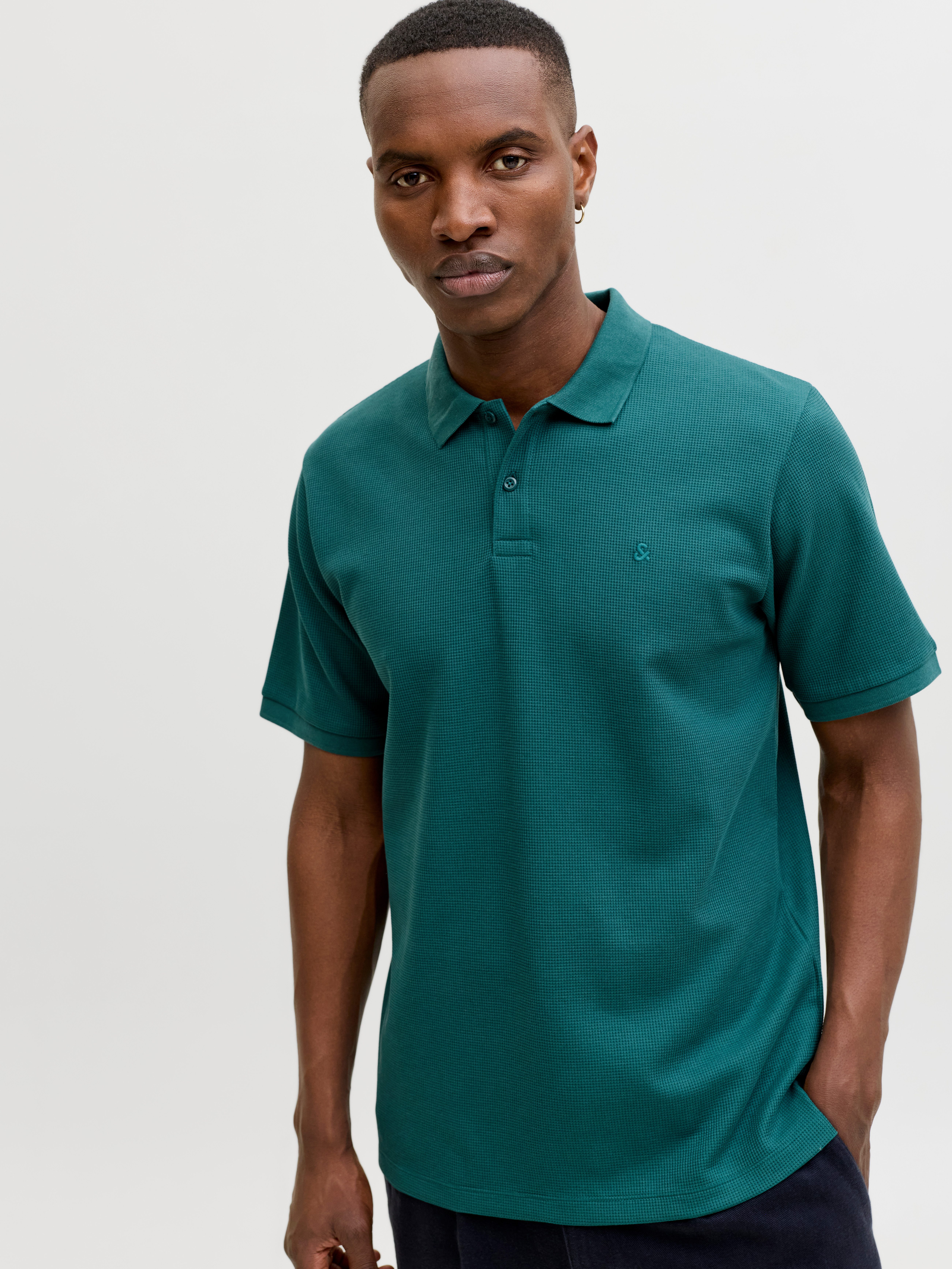 Jack & Jones Poloshirt JJEAUSTIN POLO SS NOOS Materialmix, regular fit günstig online kaufen