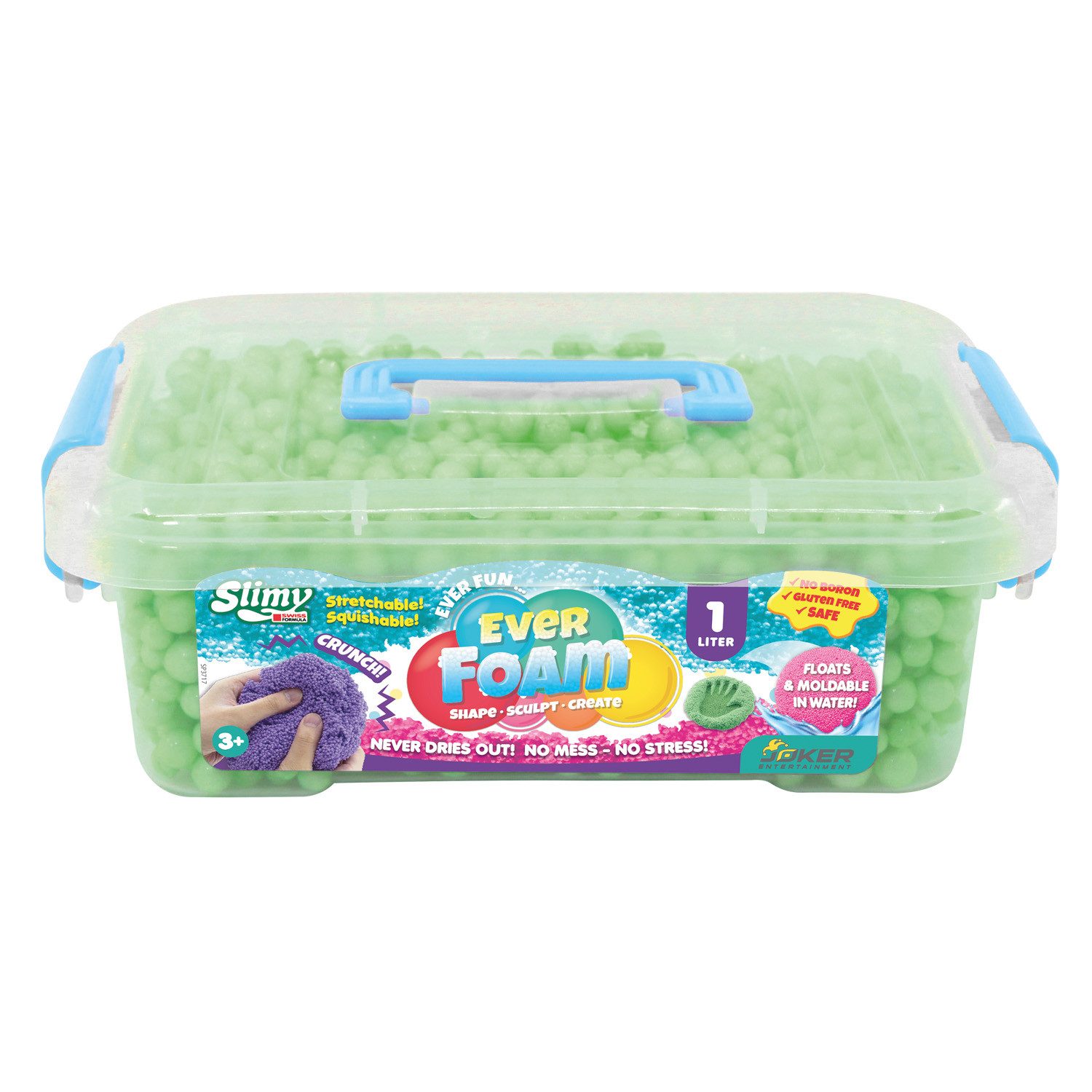 Slimy® Knete Ever Foam 1 Liter (1-tlg), Die ultimativ sensorische SLIMY Spielmasse, die niemals trocknet!