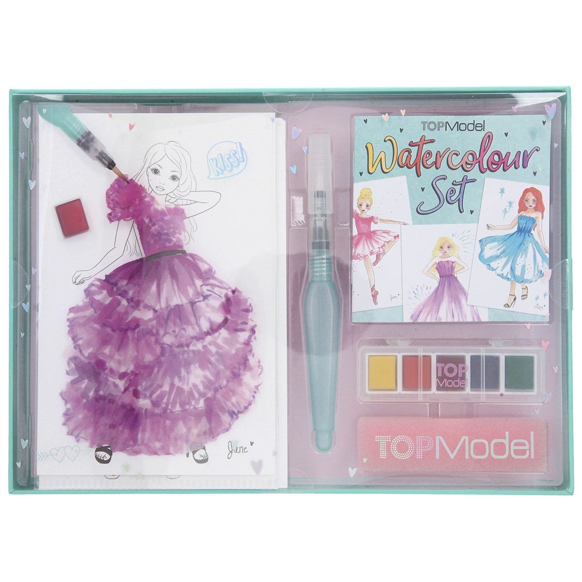 Depesche Malvorlage DEPESCHE TOPModel Malbuch Set mit Wasserfarben
