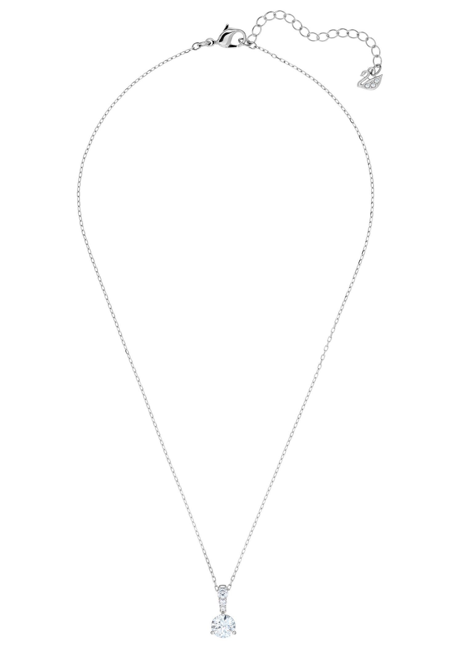 Swarovski Kette mit Anhänger Stilla Round, mit Swarovski® Kristall günstig online kaufen