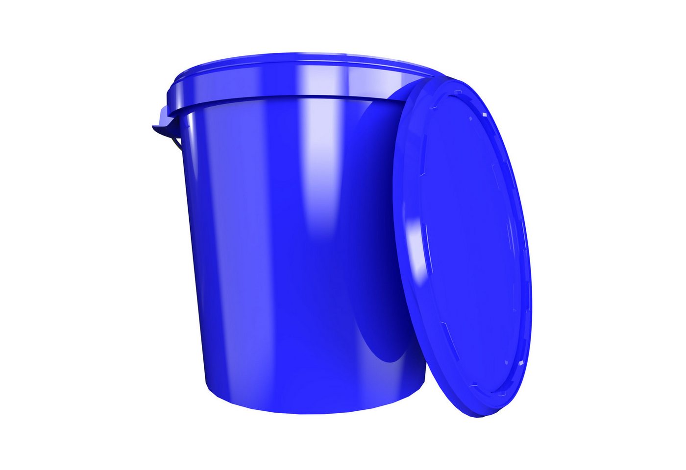 Thumbnail - FixedByU Putzeimer Hobbock Eimer mit Deckel 31,5 L, Lebensmittelecht, (Eimer-Set, 3-tlg., Eimer mit Deckel), 30 l