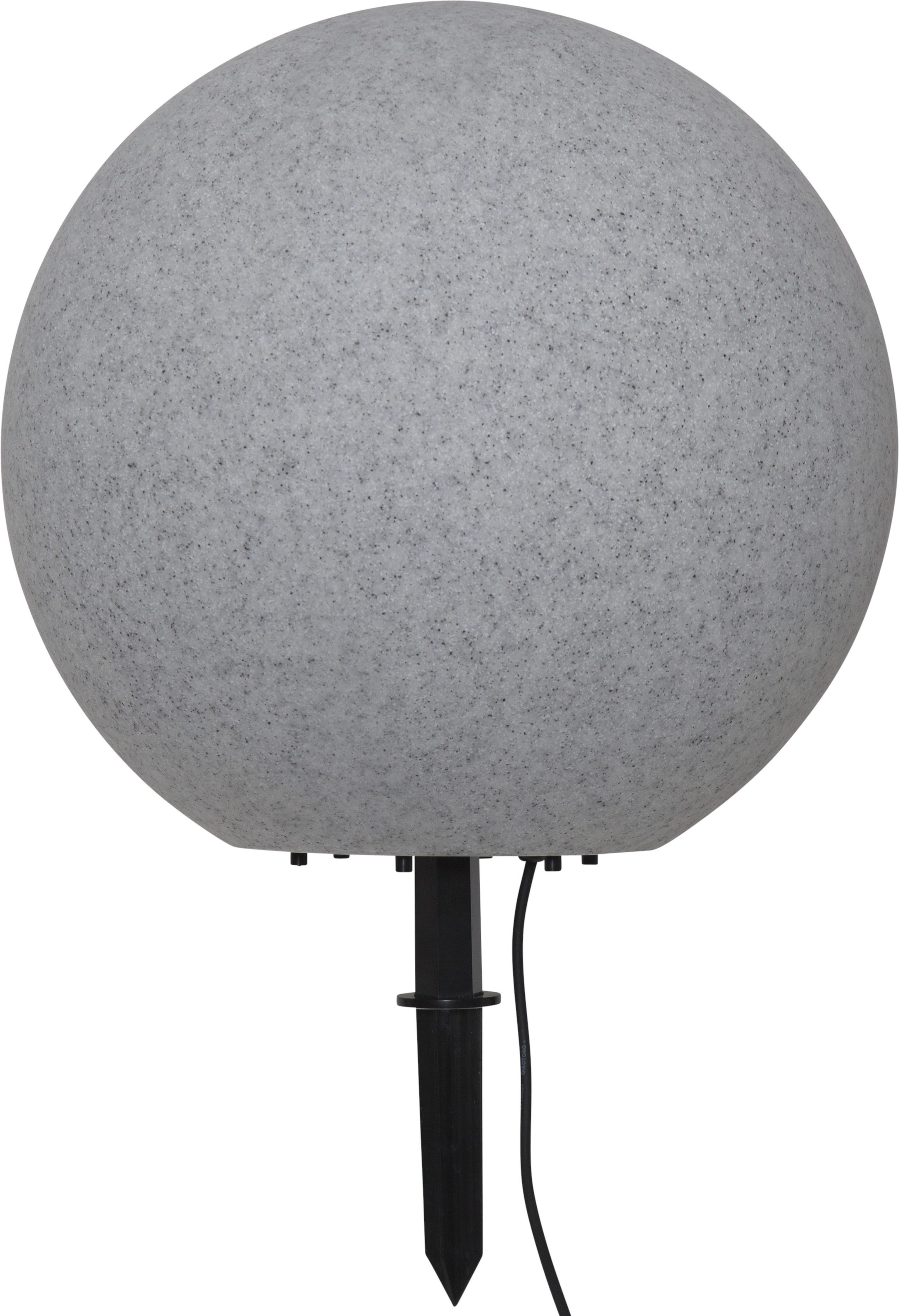 STAR TRADING Dekolicht Außendekoration Stone, Leuchtmittel wechselbar, Steinoptik, E27-Fassung, max 25 W, 5 m Kabel, IP65