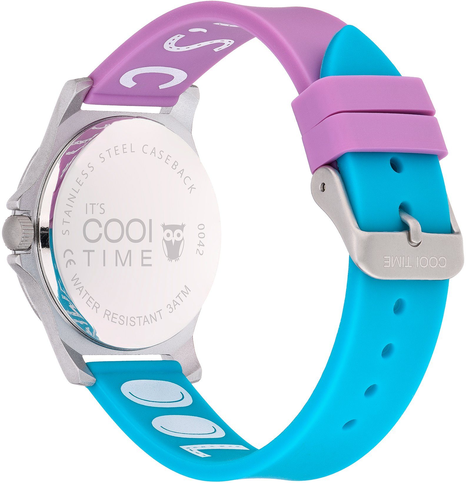 CT-0042-PQ, ideal TIME Geschenk auch Quarzuhr hellblau als COOL