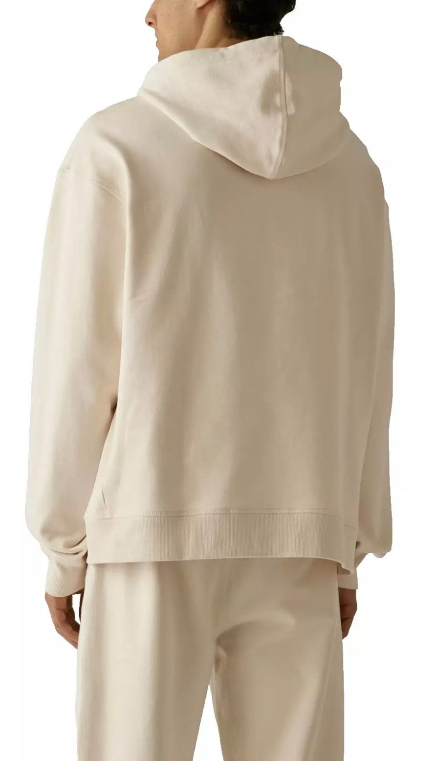 BOSS Kapuzensweatshirt X Russell Athletic Zusammenarbeit Hoodie Kängurutasche, gerippte Abschlüsse und ein Markenlogo-Patch