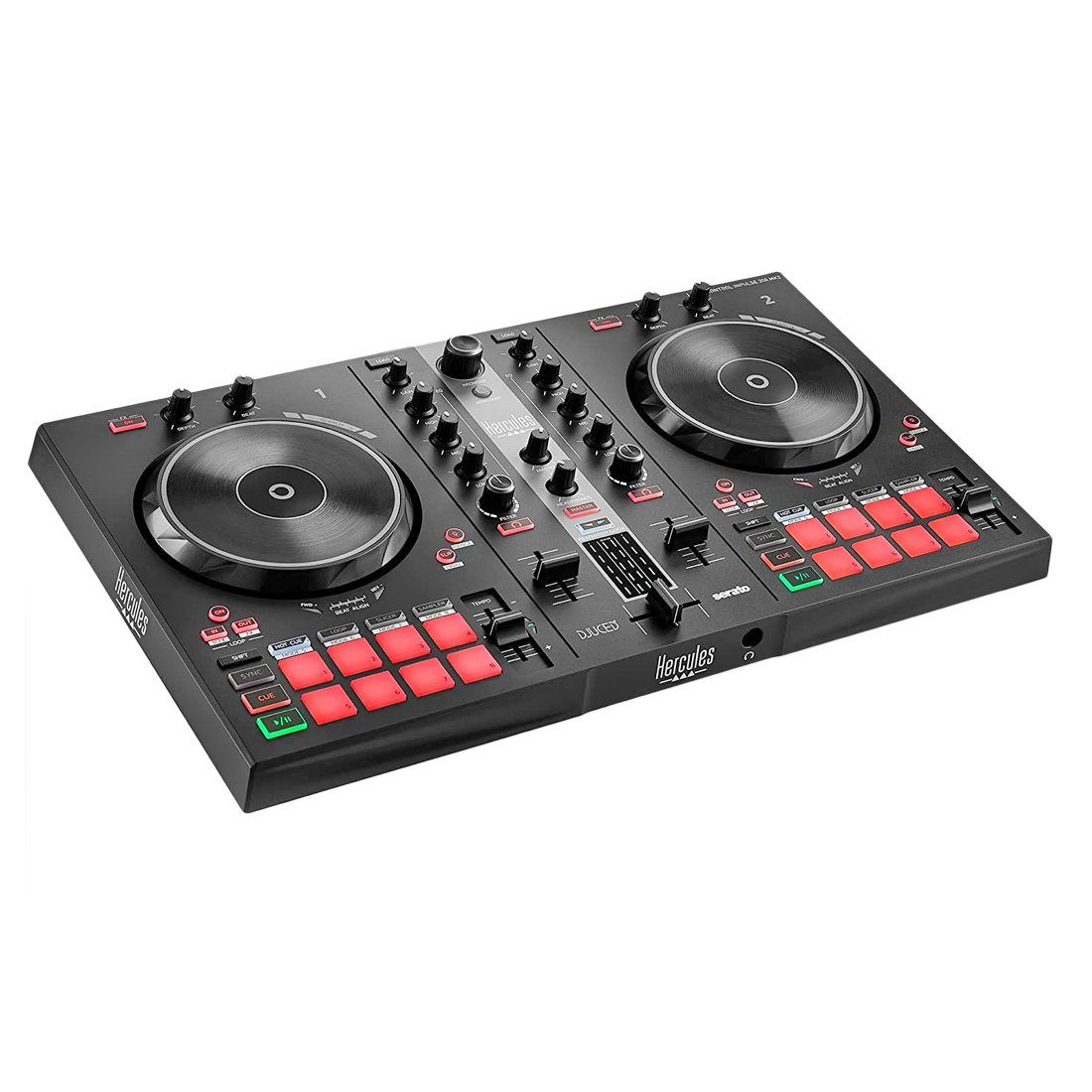 HERCULES DJ Controller Hercules DJ Control Inpulse 300 MK2 + Bonus In-Ear Kopfhörer, (Inklusive DJ-Software), Inklusive DJ-Software