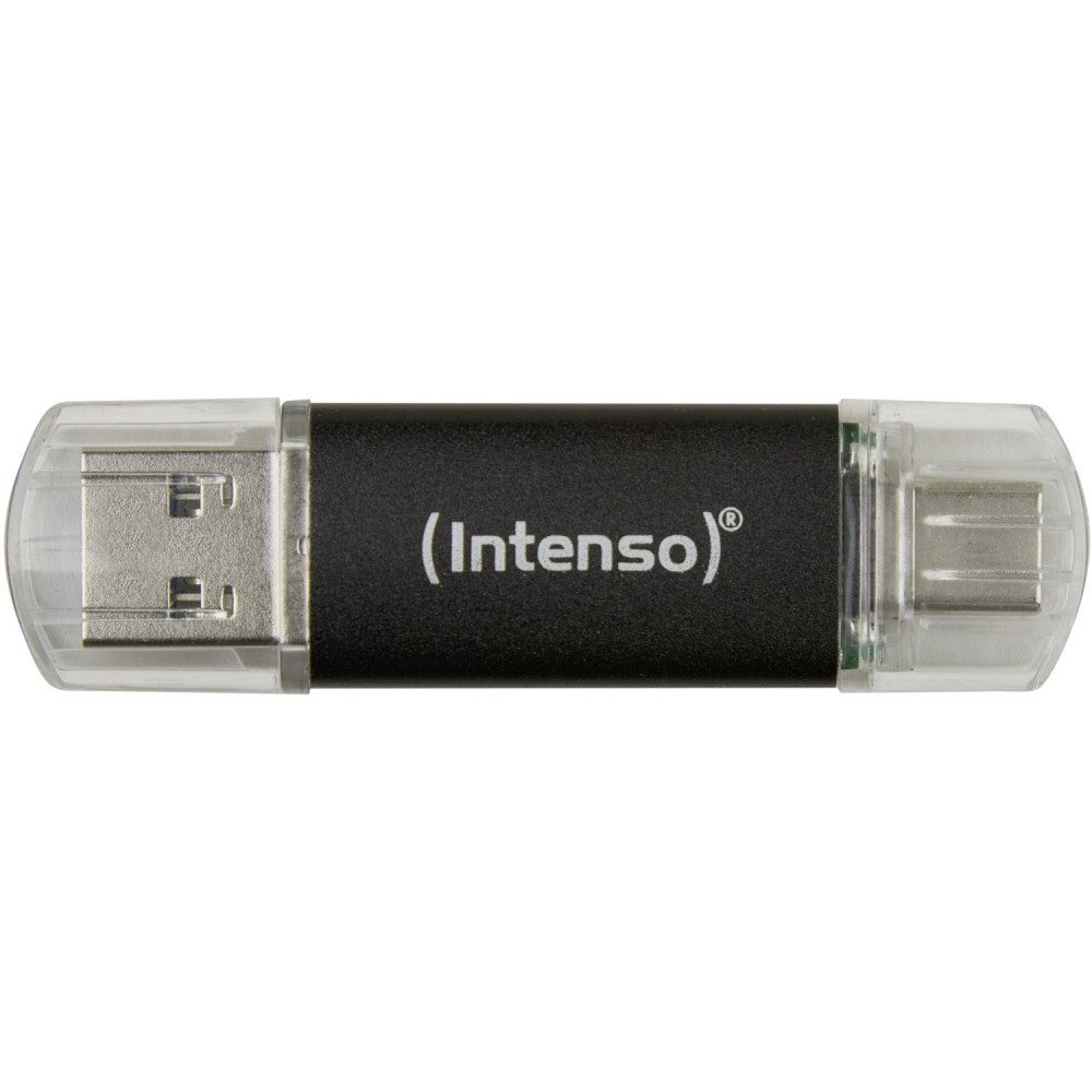 Intenso Intenso Twist Line USB 3.2/Type-C (32GB) Speicherstick anthrazit. USB-Flash-Laufwerk (USB-Stick mit dualer Schnittstelle)