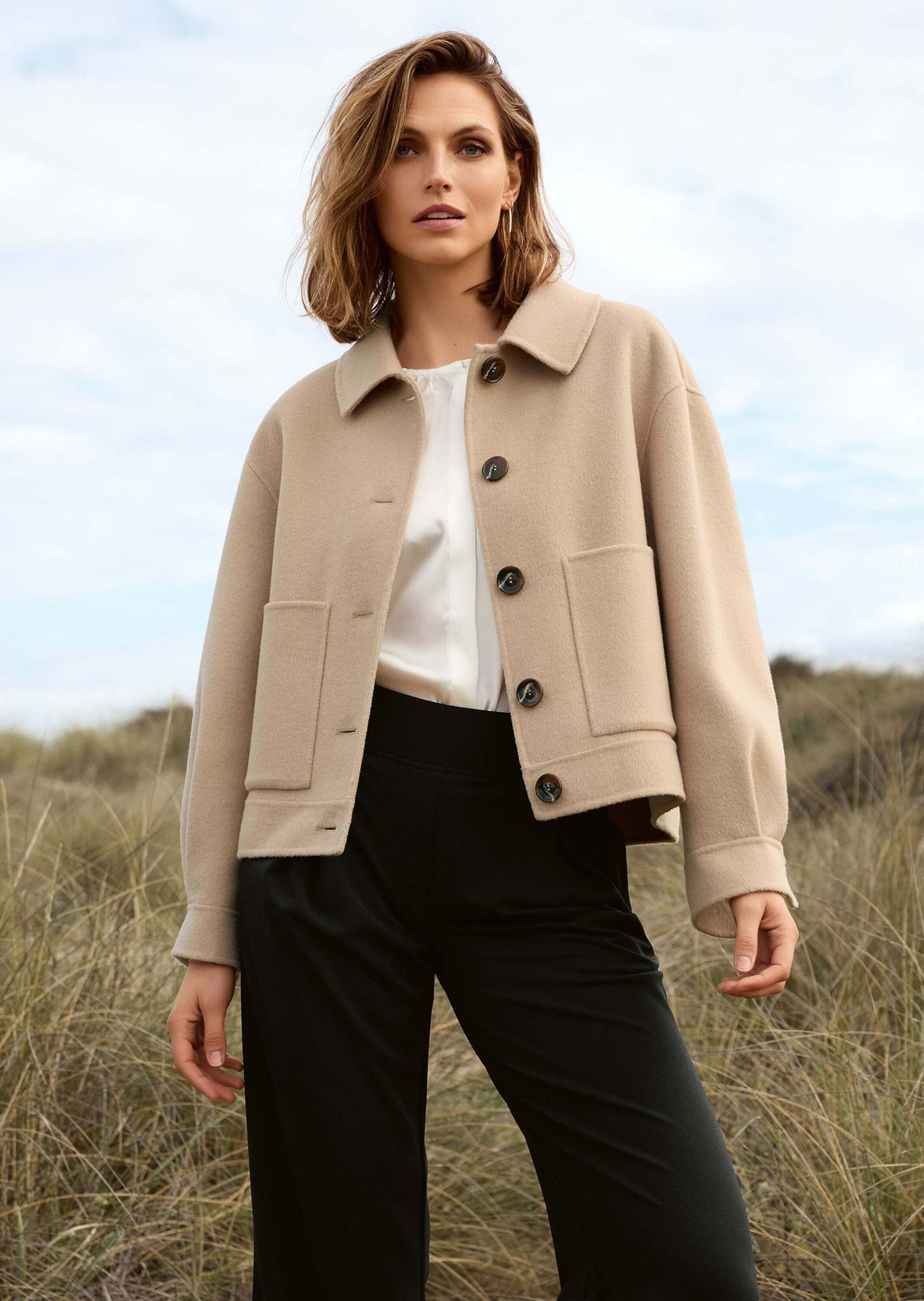 Outdoorjacke Kurze Oversize-Jacke