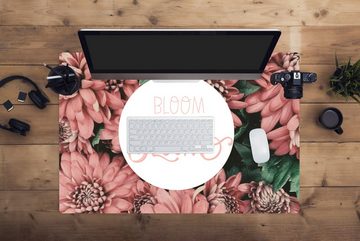 MuchoWow Gaming Mauspad Bloom baby bloom' - Sprichwörter - Zitate (1-St), Büro für Tastatur und Maus, Mousepad Gaming, 90x60 cm, XXL, Großes