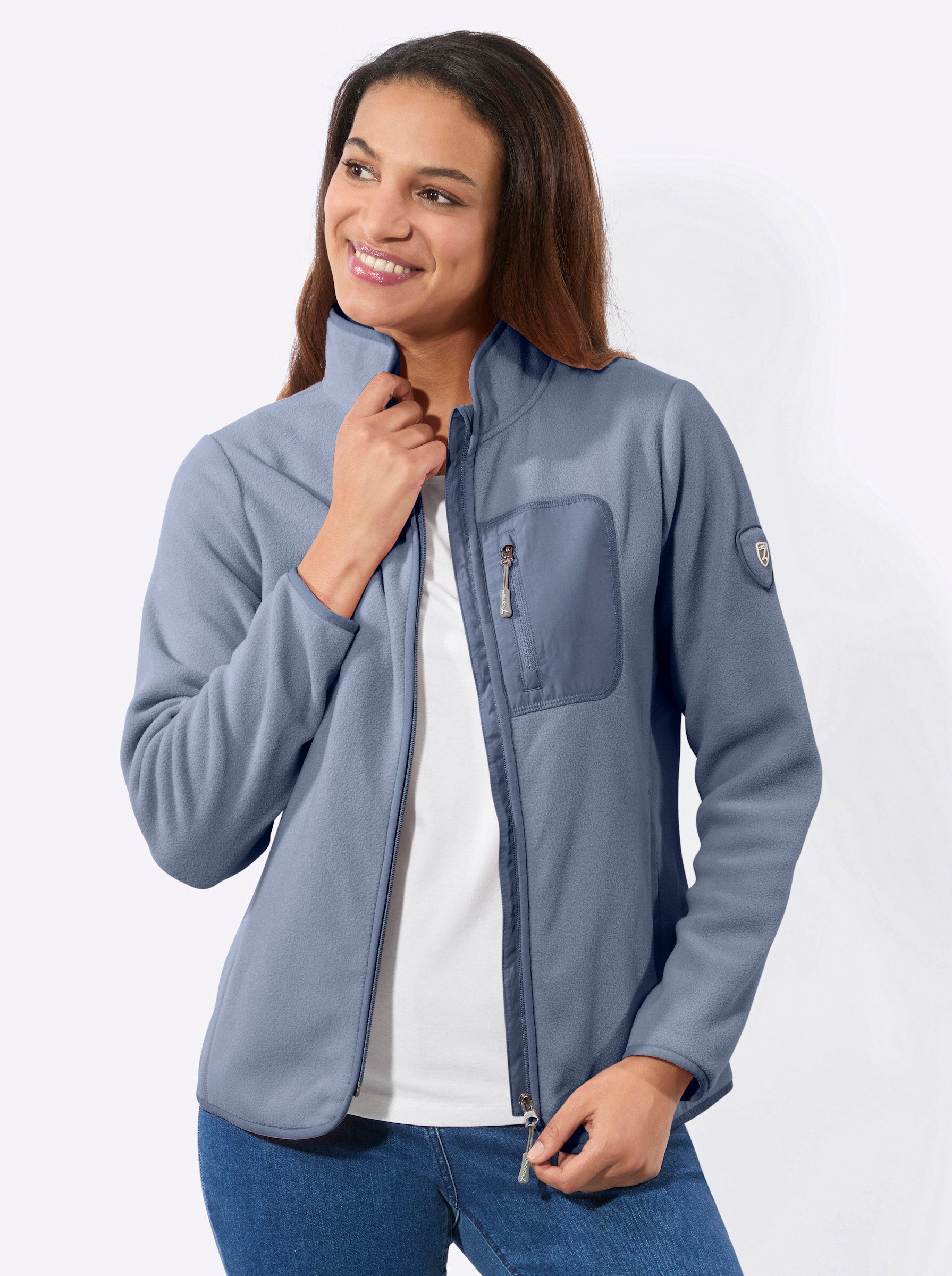 Fleecejacke Fleece-Jacke Langarm