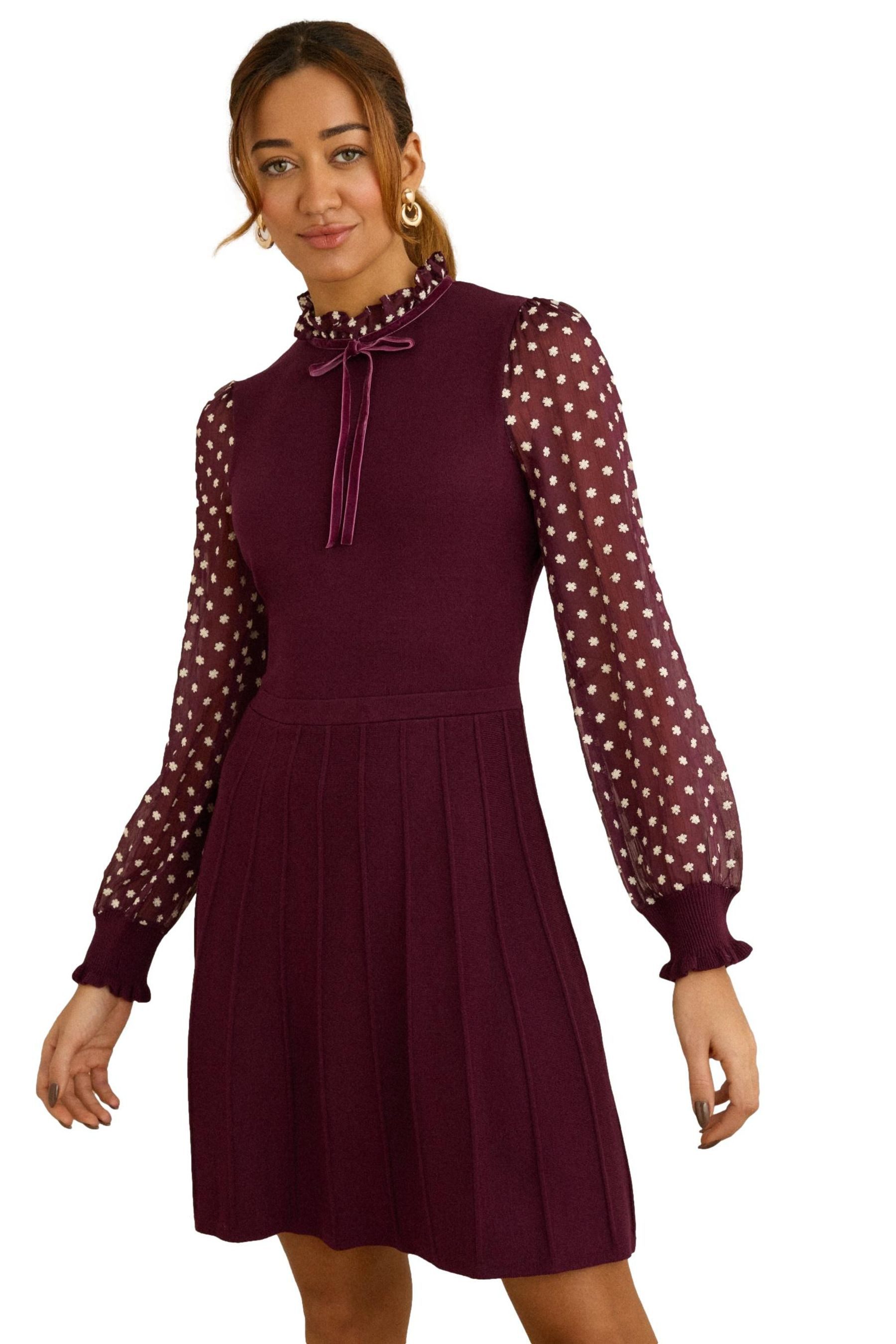 Strickkleid Love & Roses Strick-Minikleid, Regular
