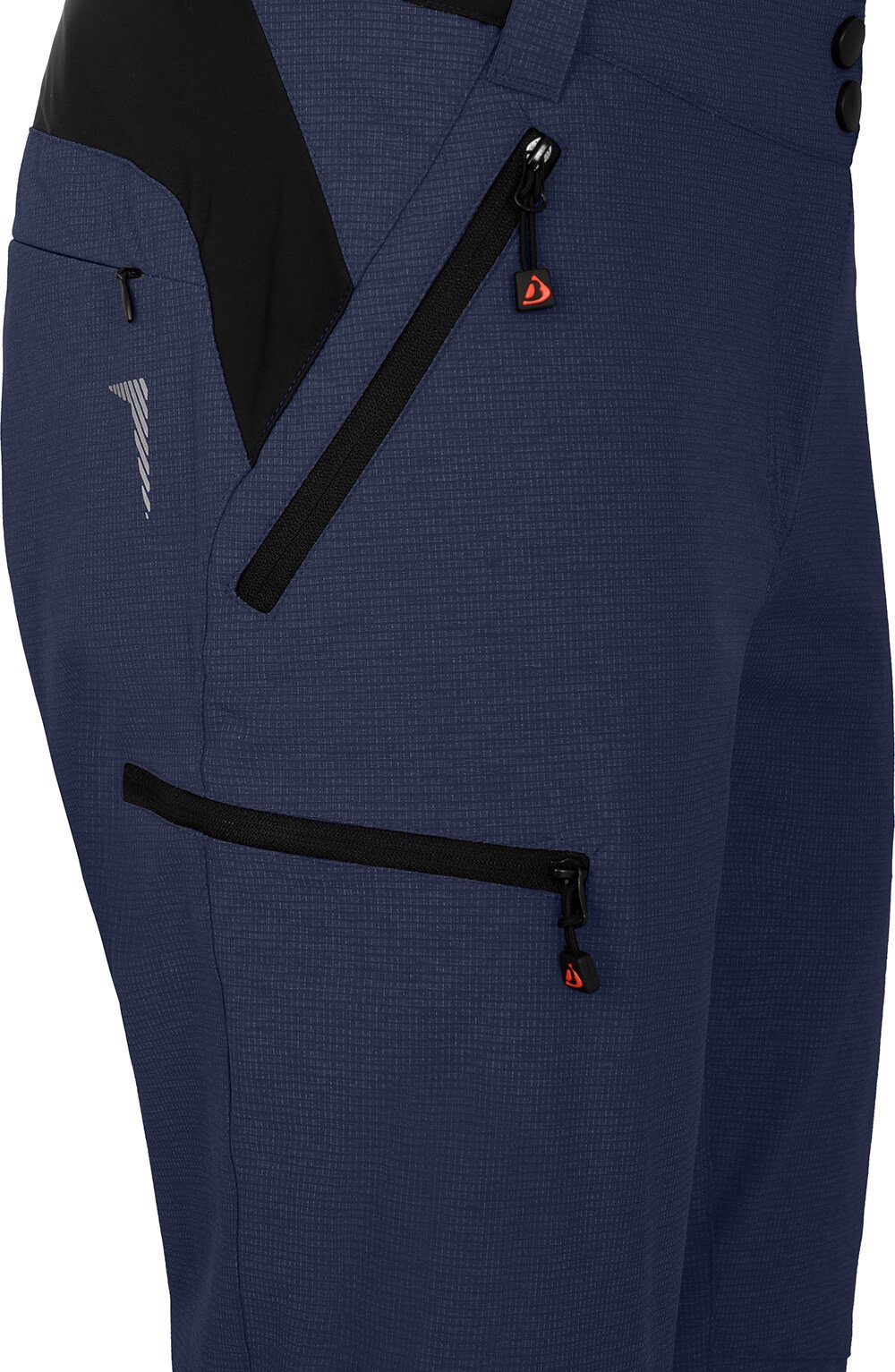 Bergson Outdoorhose PORI Capri Damen 3/4 Wanderhose, robust, elastisch, Normalgrößen, peacoat blau – Bild 3 von 5