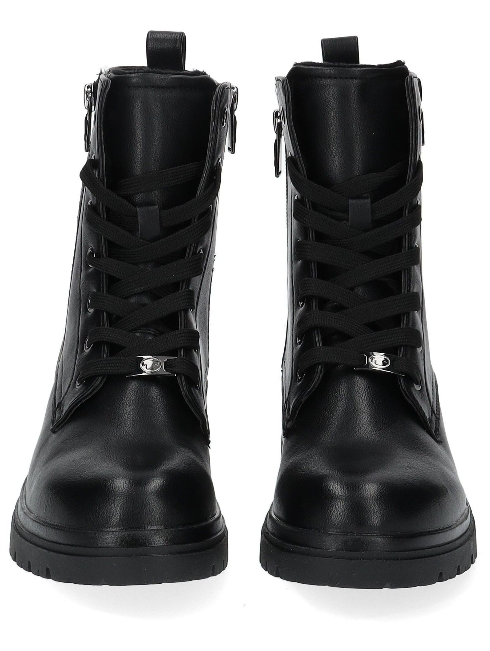 TOM TAILOR Tom Tailor Stiefelette Lederimitat Schnürstiefelette