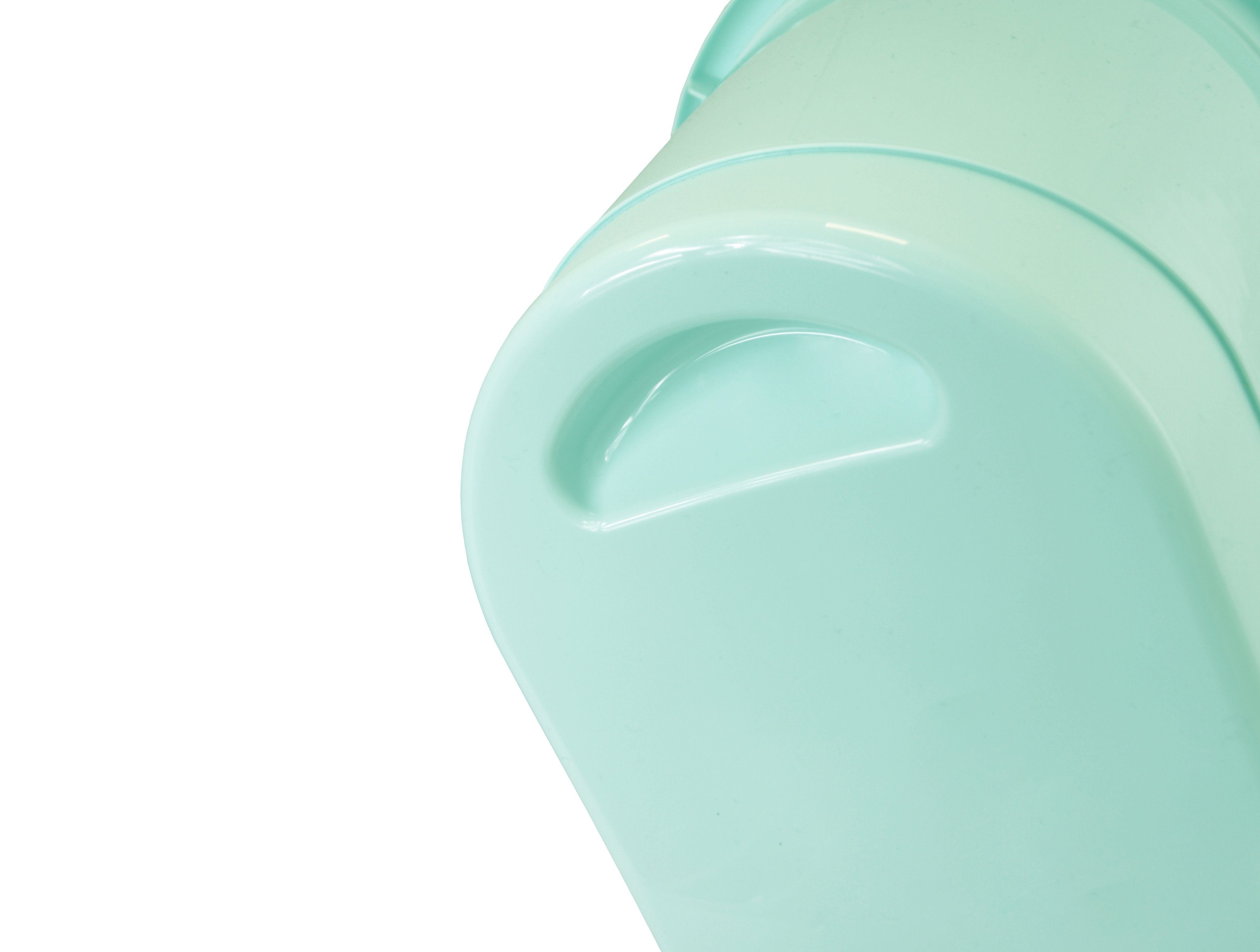 KiNDERWELT Windeleimer Premium Baby Windeleimer aquamarin, kompakte Größe mit ausreichend Volumen mit Deckel und Tragegriff