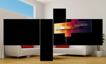 WandbilderXXL XXL-Wandbild Abstract Sundown 220 x 100 cm, Abstraktes Gemälde, handgemaltes Unikat