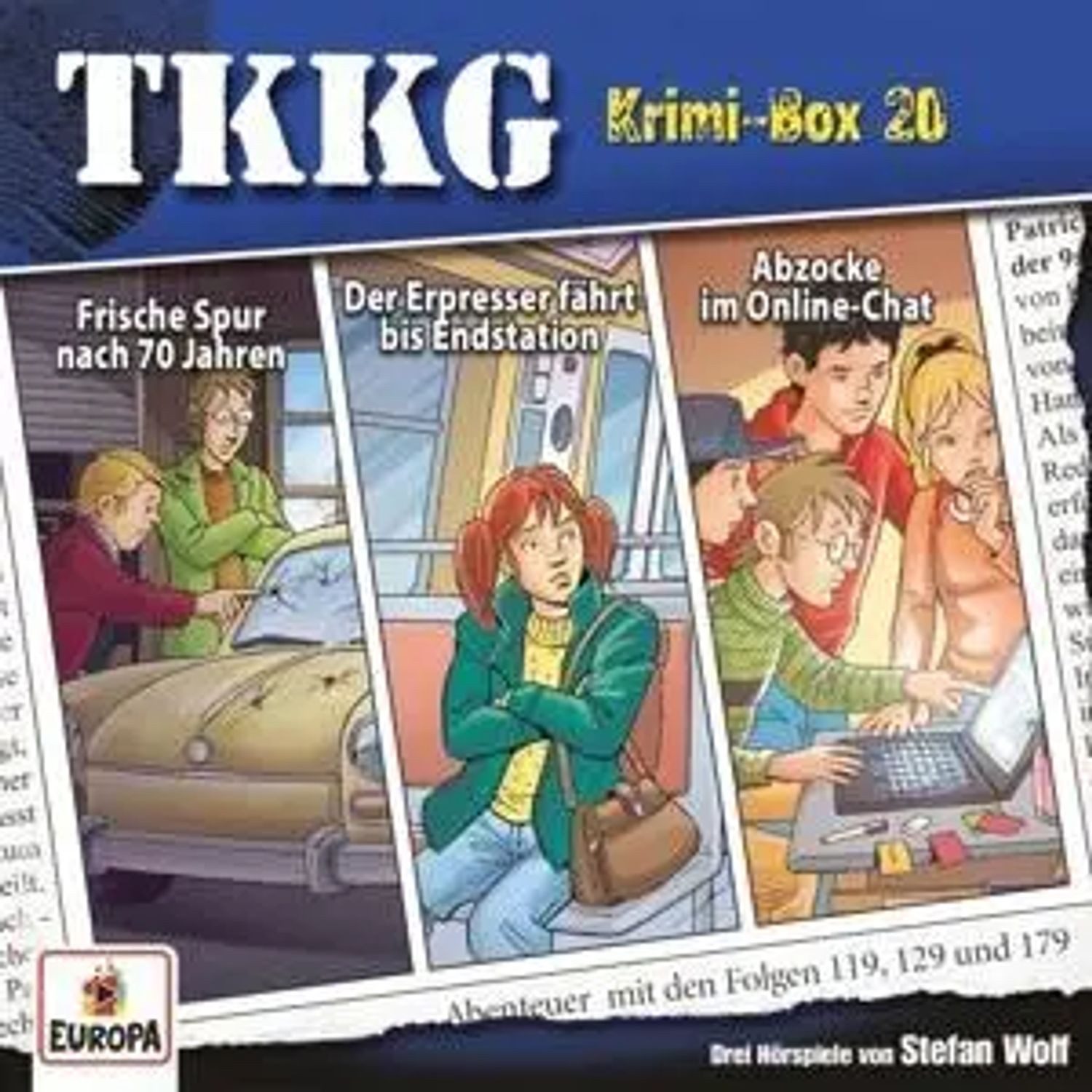 Hörspiel TKKG Krimi-Box 20 (Folgen 119, 129, 179)